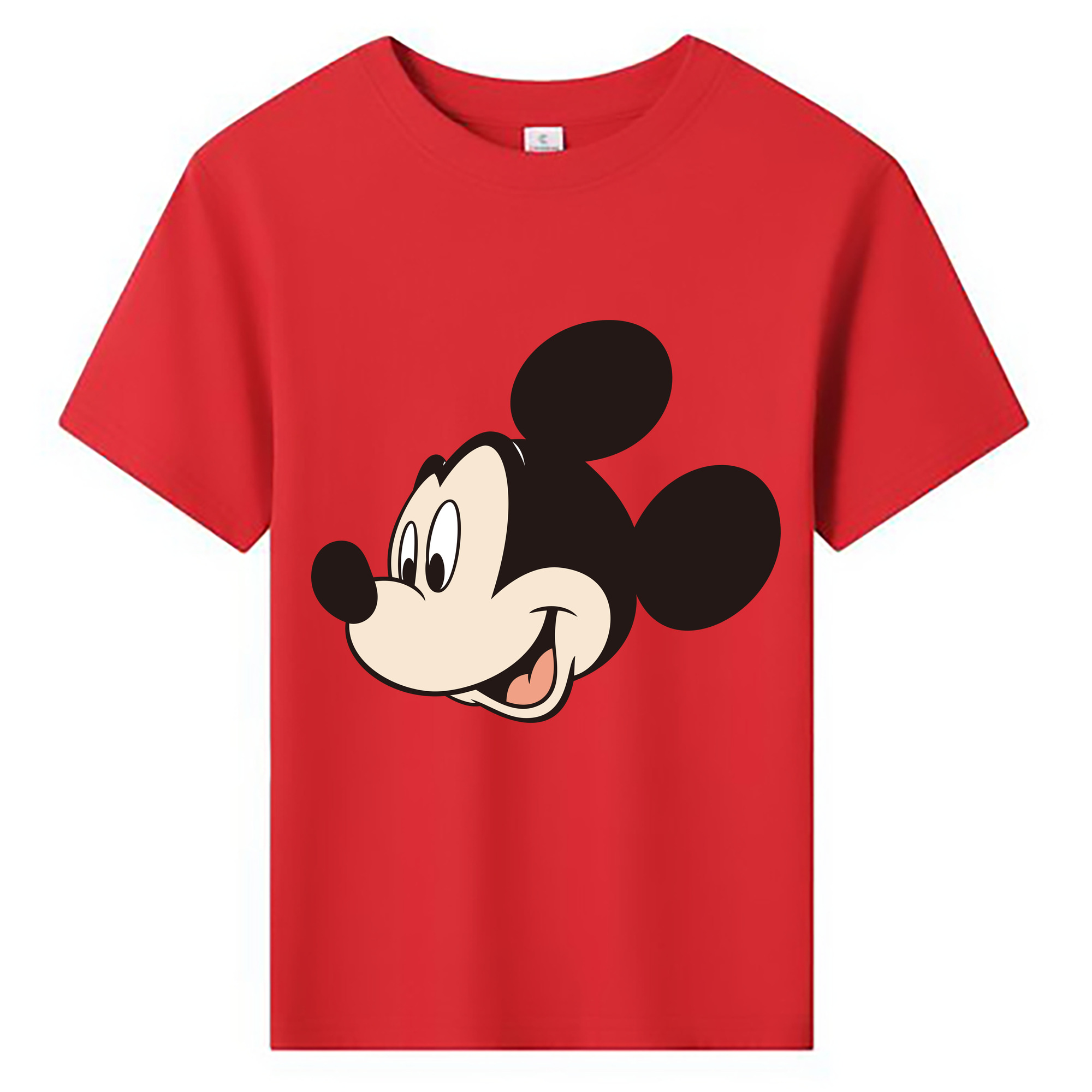 ミッキーマウス Mickey Mouse 綿100％キッズTシャツ（フロントプリント）