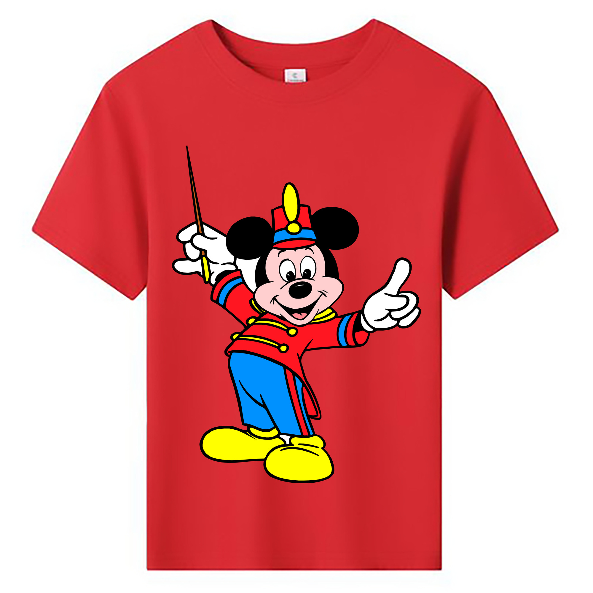 ミッキーマウス Mickey Mouse 綿100％キッズTシャツ（フロントプリント）