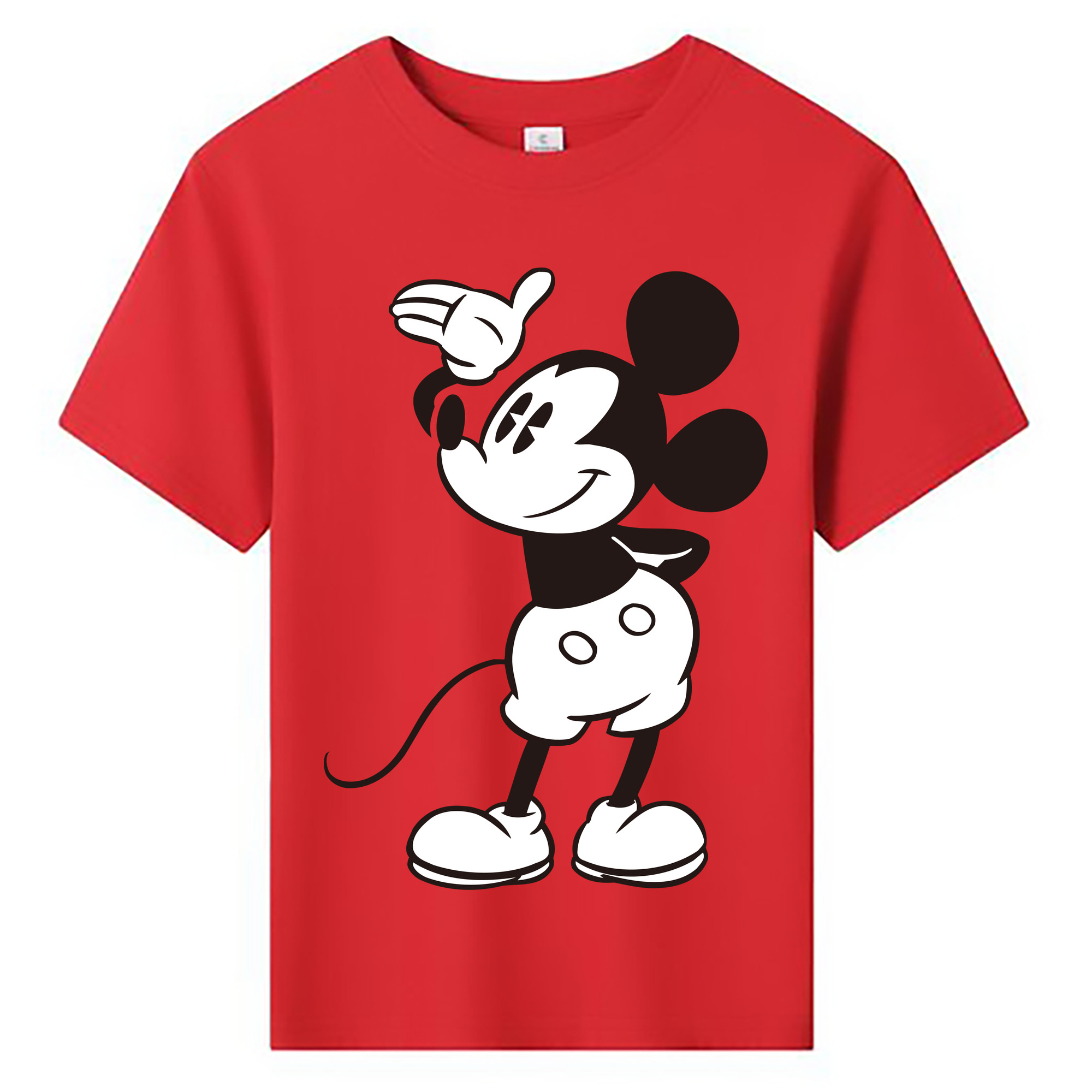 ミッキーマウス Mickey Mouse 綿100％キッズTシャツ（フロントプリント）