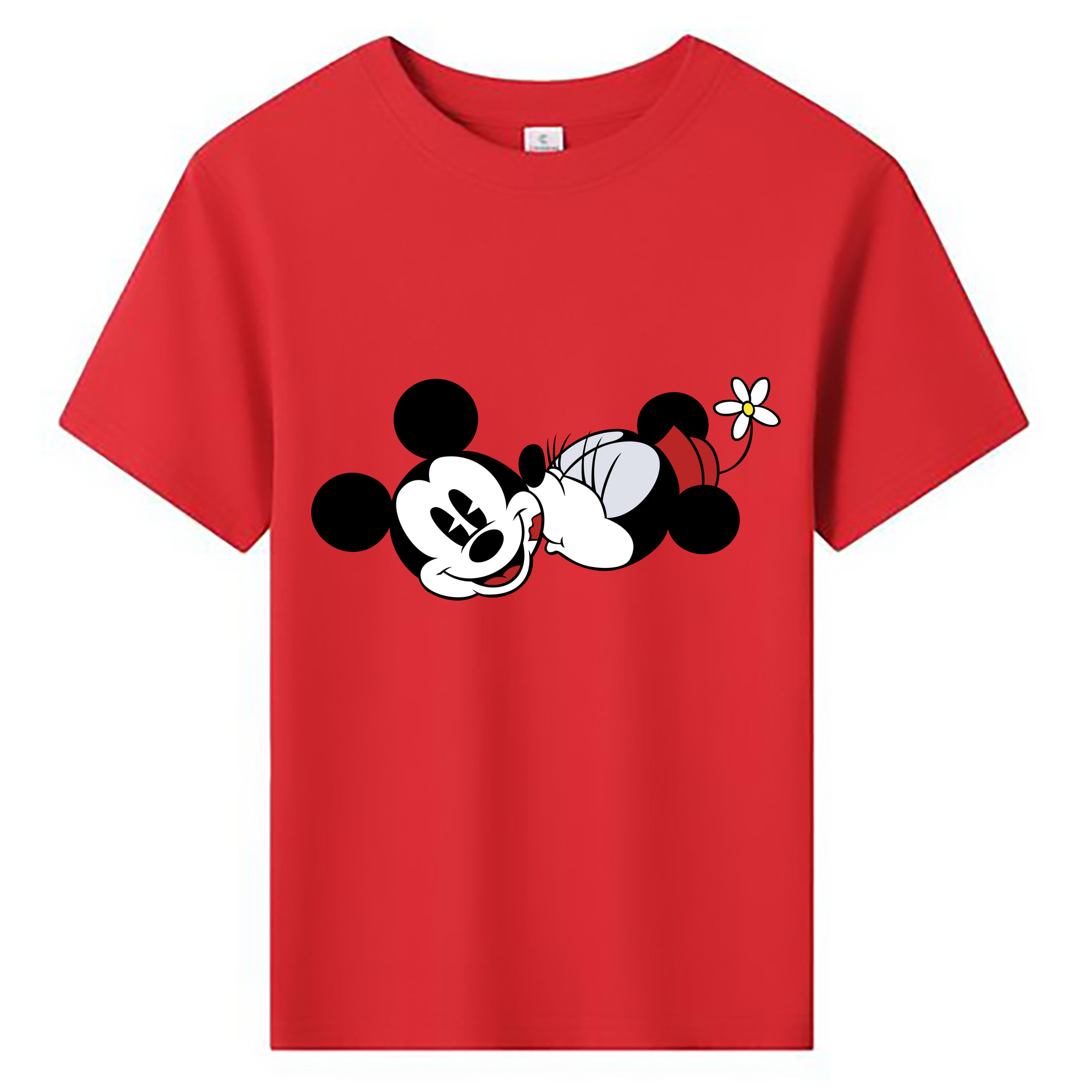 ミッキーマウス Mickey Mouse 綿100％キッズTシャツ（フロントプリント）