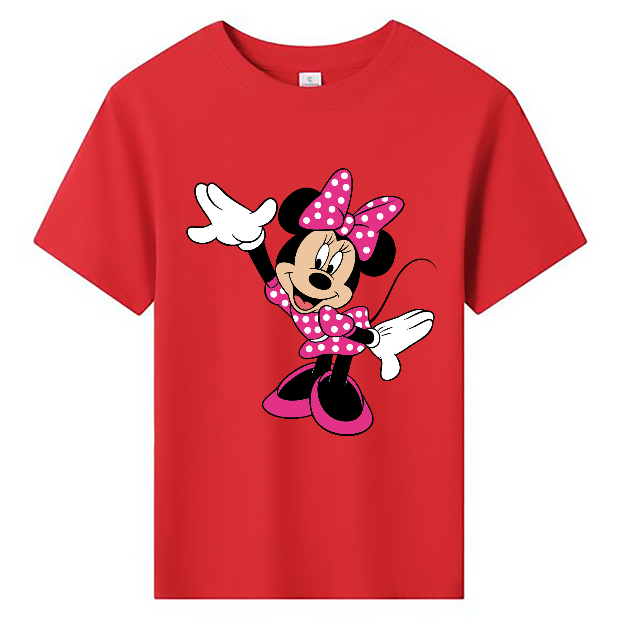 ミッキーマウス Mickey Mouse 綿100％キッズTシャツ（フロントプリント）