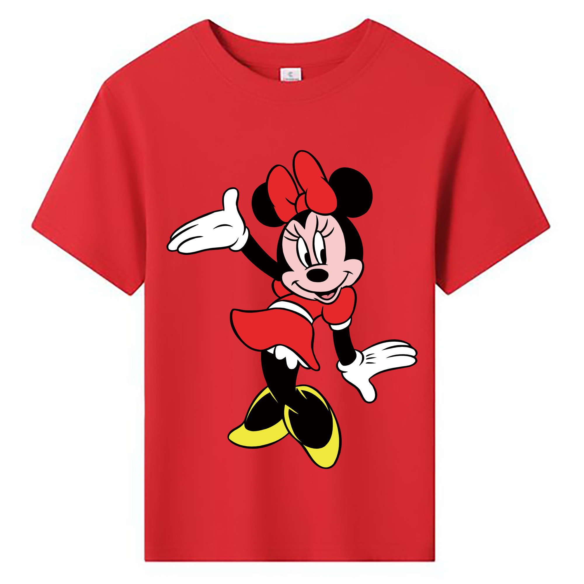 ミッキーマウス Mickey Mouse 綿100％キッズTシャツ（フロントプリント）
