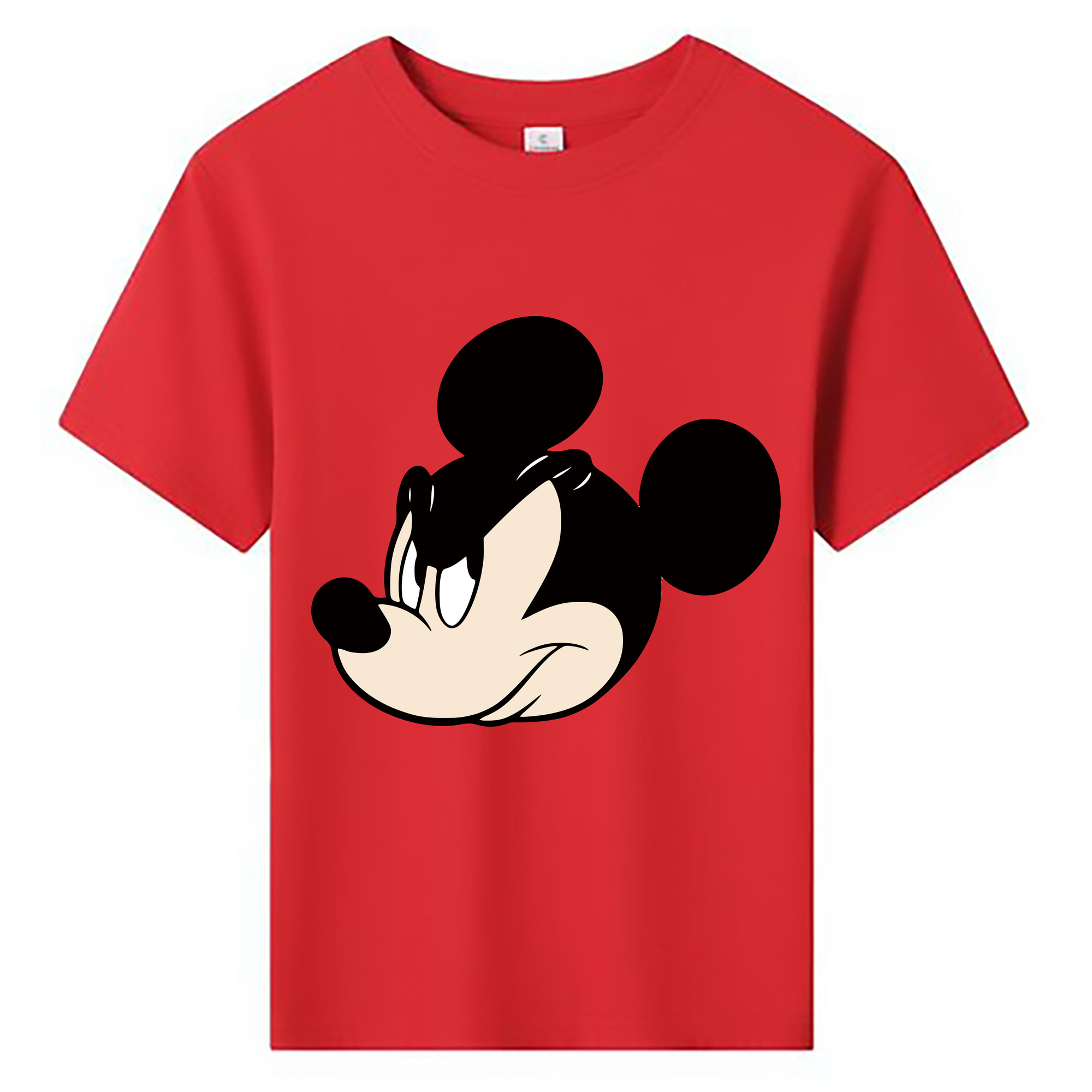 ミッキーマウス Mickey Mouse 綿100％キッズTシャツ（フロントプリント）
