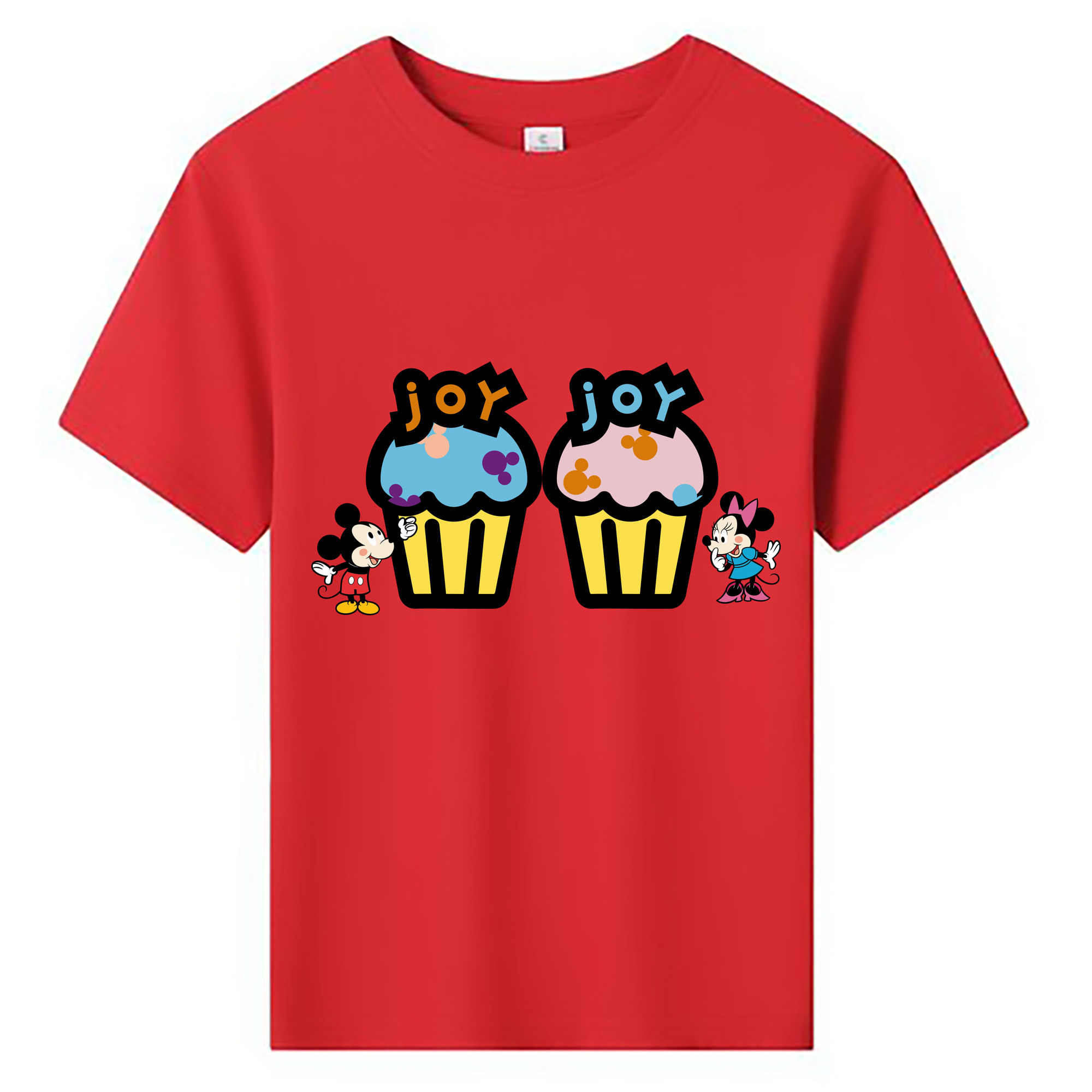 ミッキーマウス Mickey Mouse 綿100％キッズTシャツ（フロントプリント）