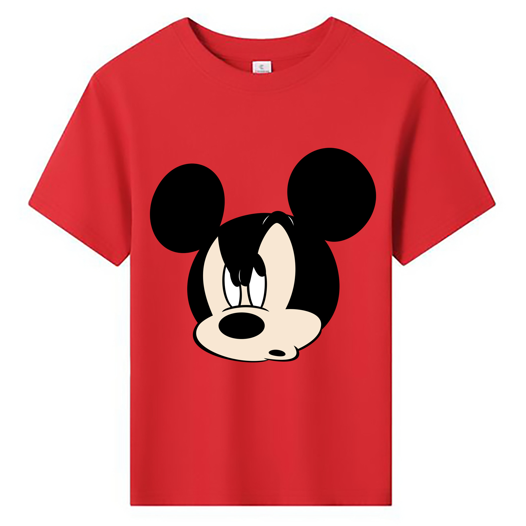 ミッキーマウス Mickey Mouse 綿100％キッズTシャツ（フロントプリント）