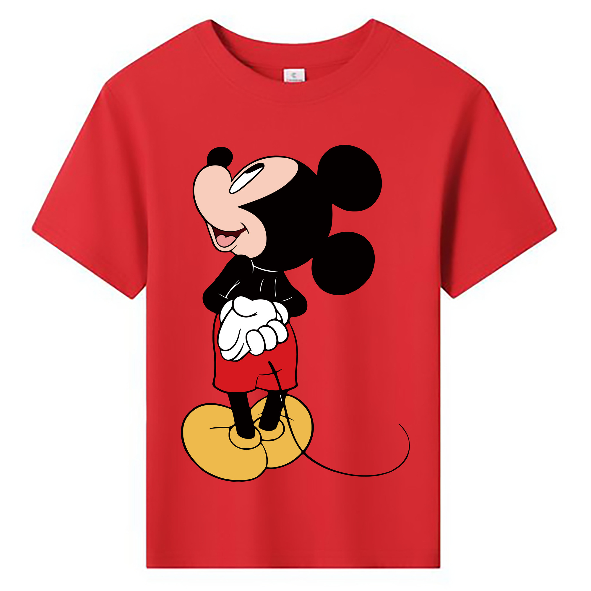 ミッキーマウス Mickey Mouse 綿100％キッズTシャツ（フロントプリント）