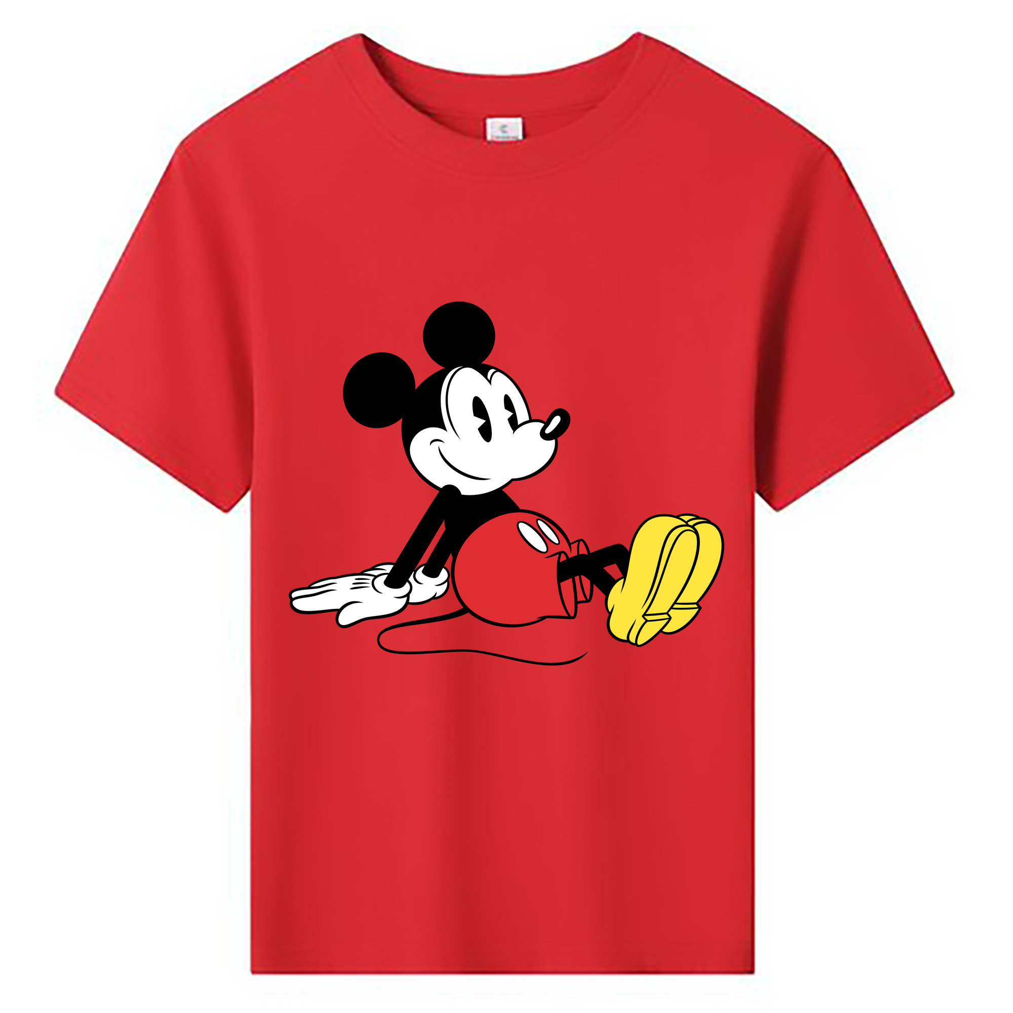 ミッキーマウス Mickey Mouse 綿100％キッズTシャツ（フロントプリント）