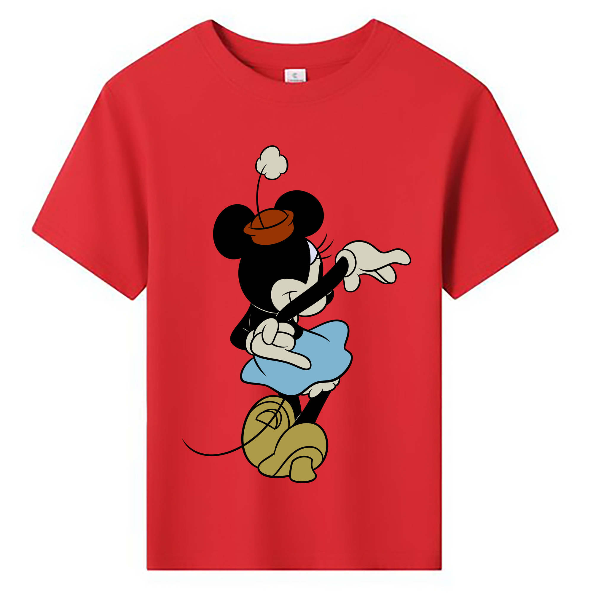 ミッキーマウス Mickey Mouse 綿100％キッズTシャツ（フロントプリント）