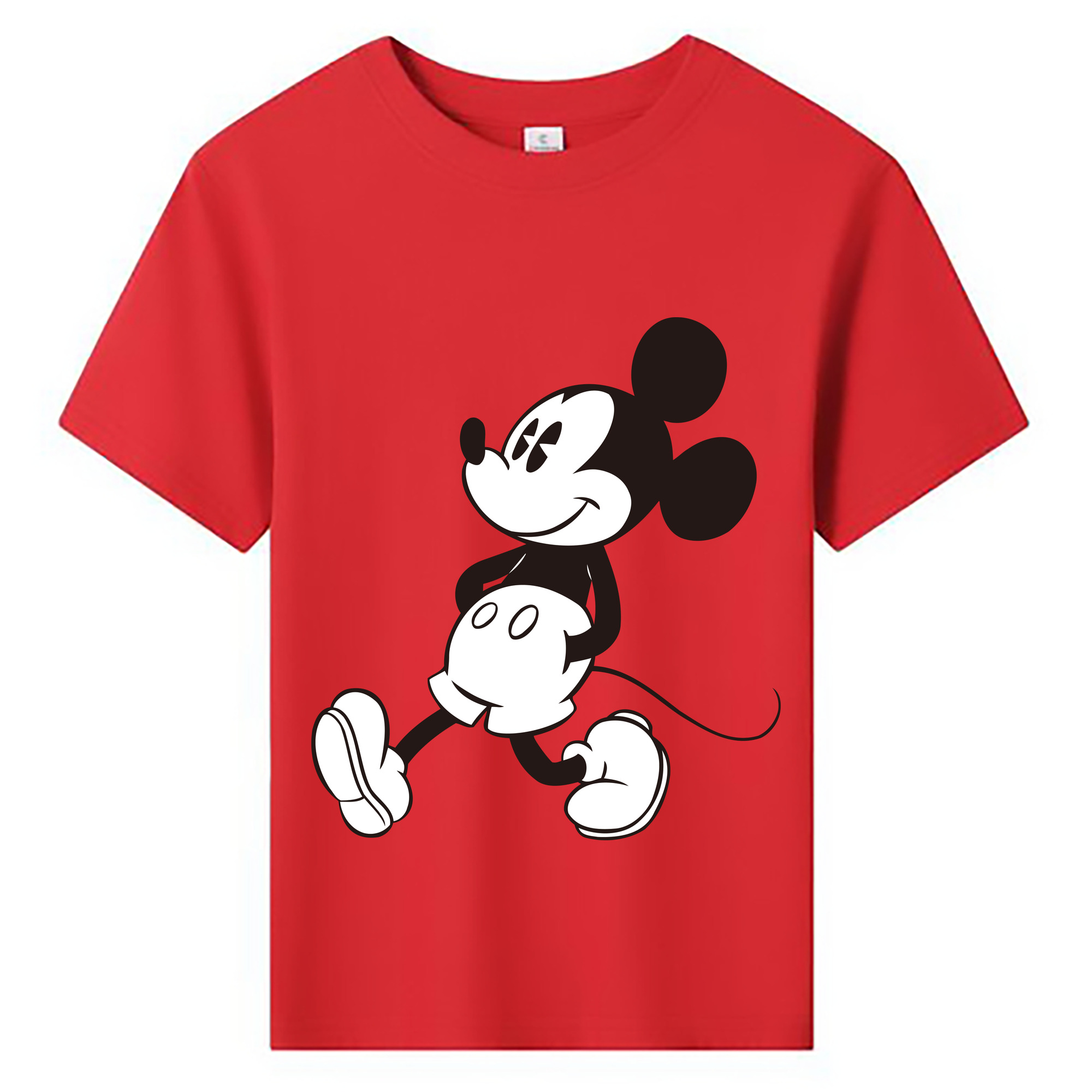 ミッキーマウス Mickey Mouse 綿100％キッズTシャツ（フロントプリント）