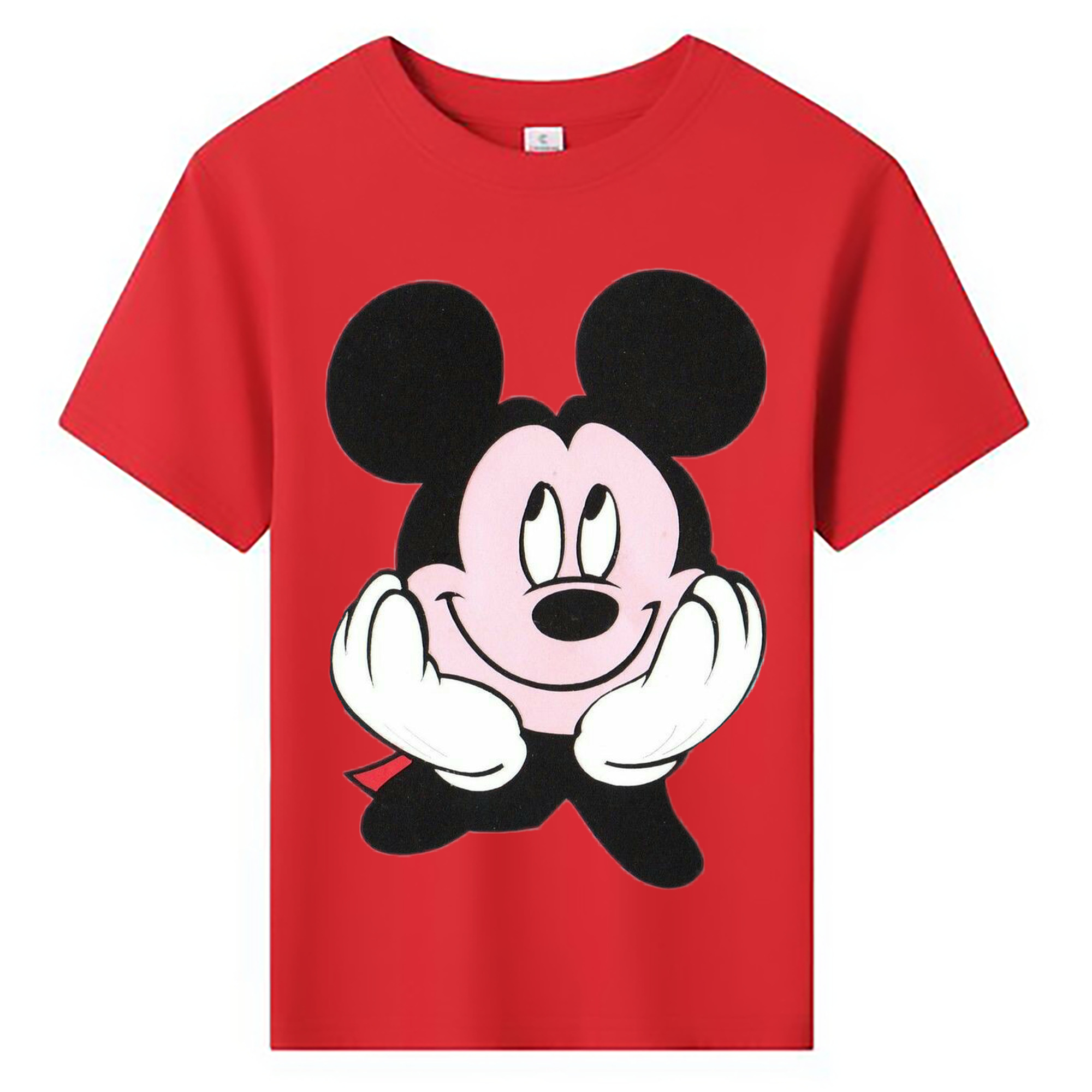 ミッキーマウス Mickey Mouse 綿100％キッズTシャツ（フロントプリント）