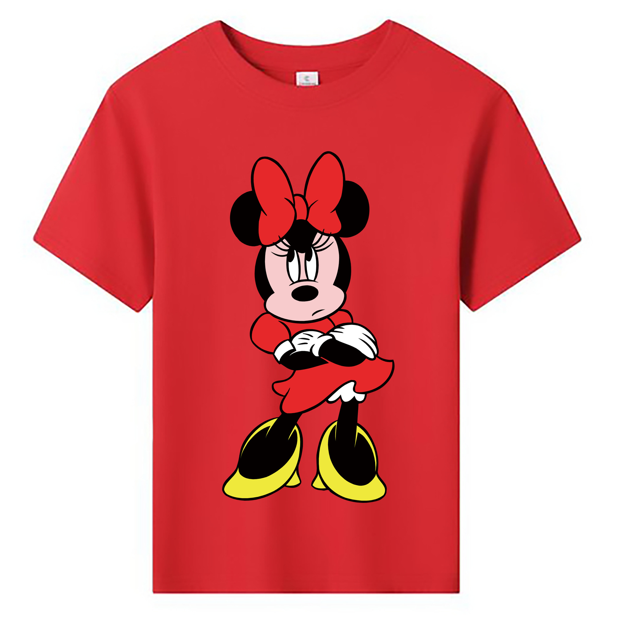 ミッキーマウス Mickey Mouse 綿100％キッズTシャツ（フロントプリント）