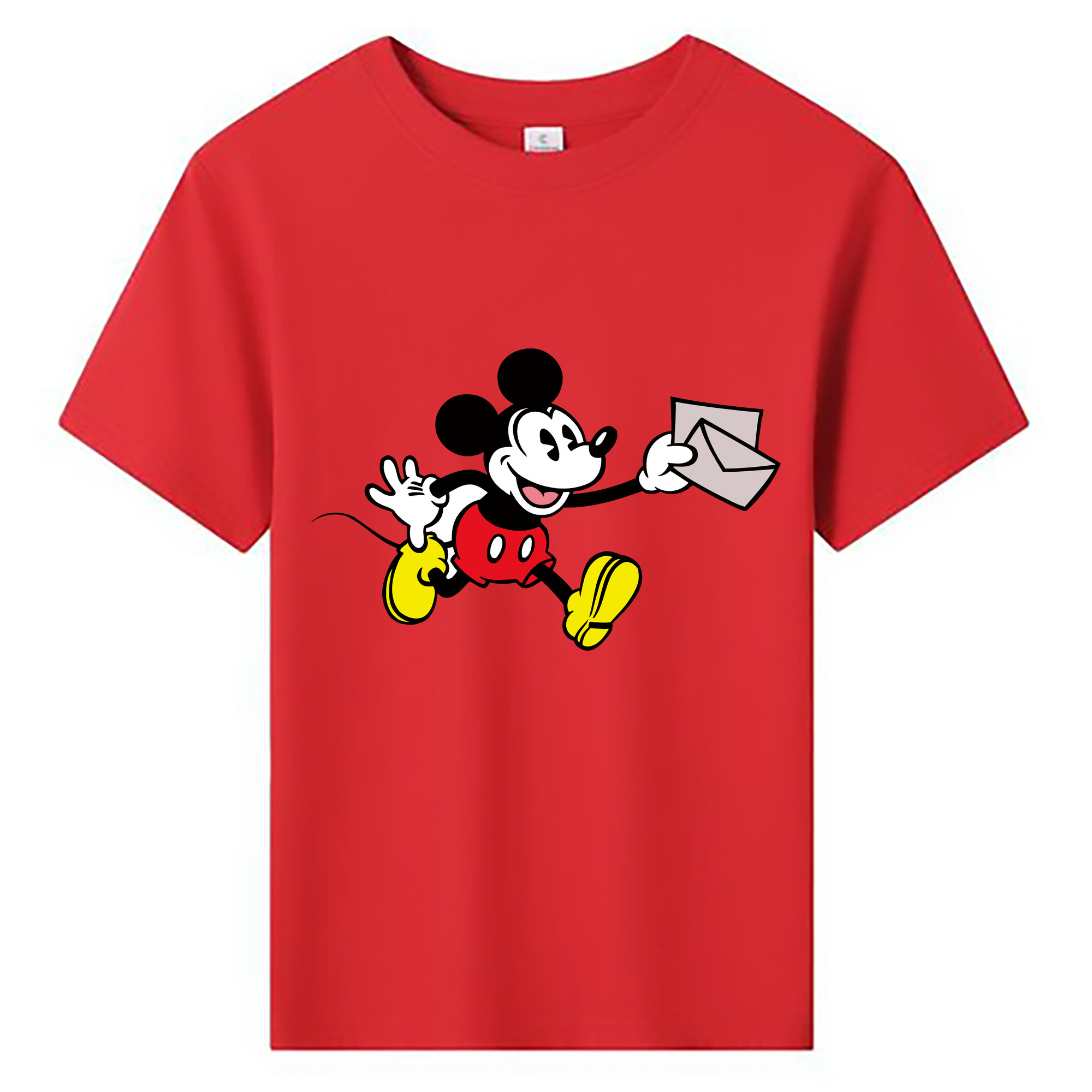 ミッキーマウス Mickey Mouse 綿100％キッズTシャツ（フロントプリント）