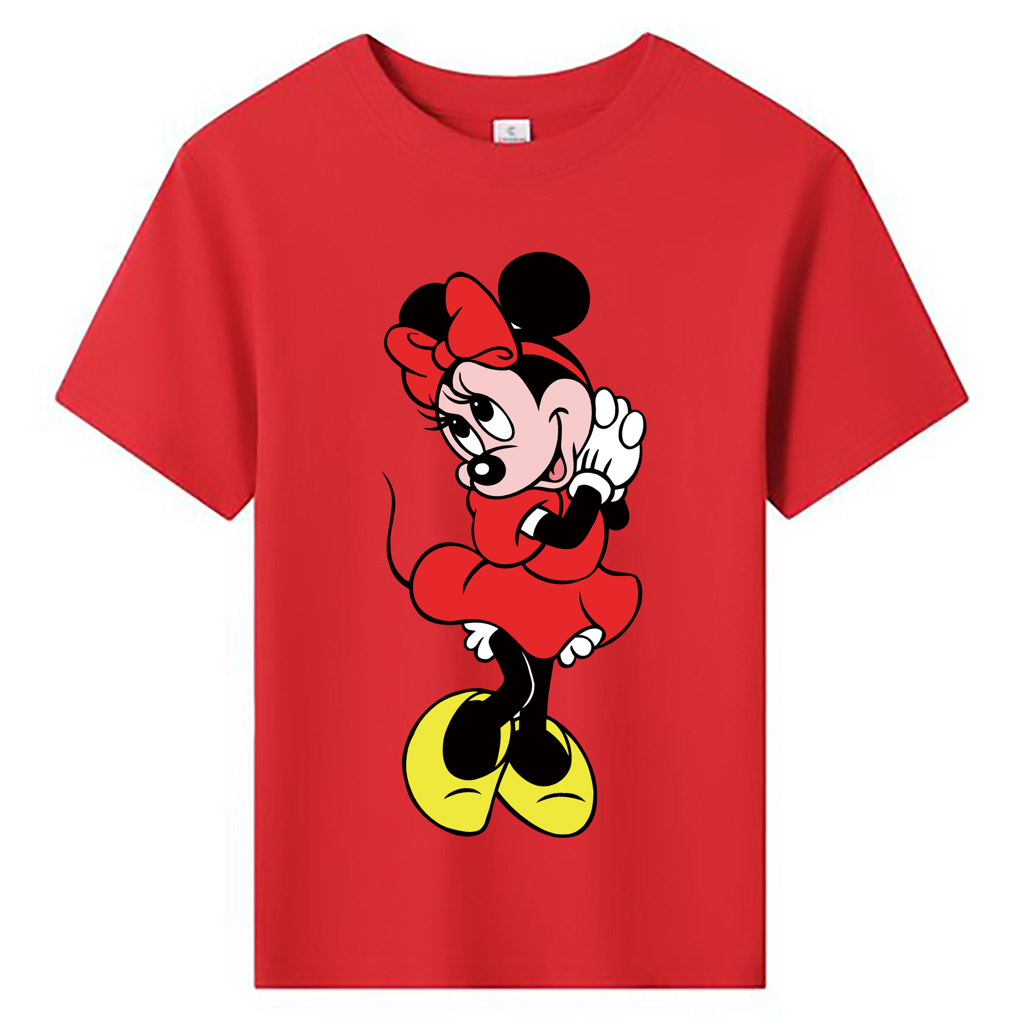 ミッキーマウス Mickey Mouse 綿100％キッズTシャツ（フロントプリント）