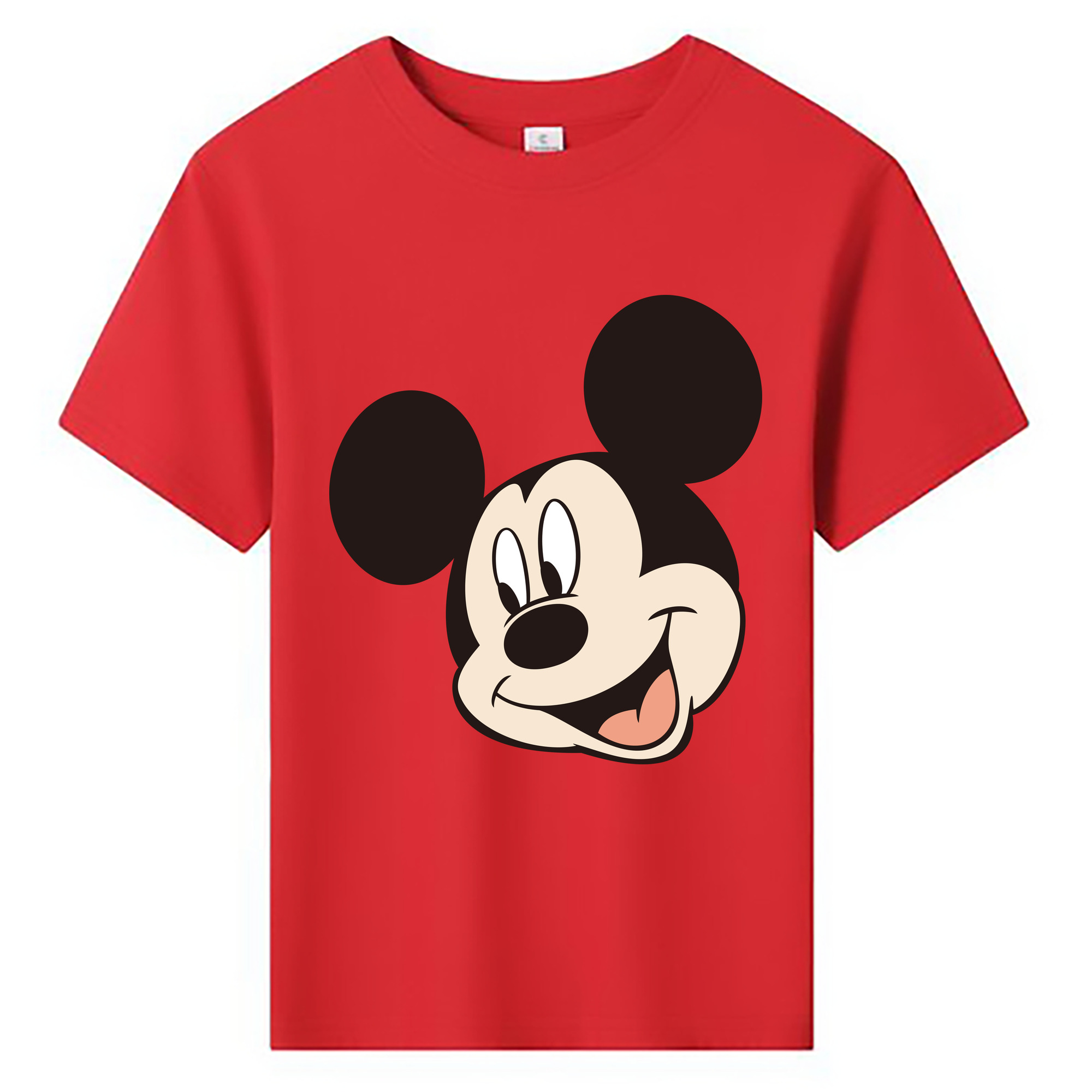 ミッキーマウス Mickey Mouse 綿100％キッズTシャツ（フロントプリント）