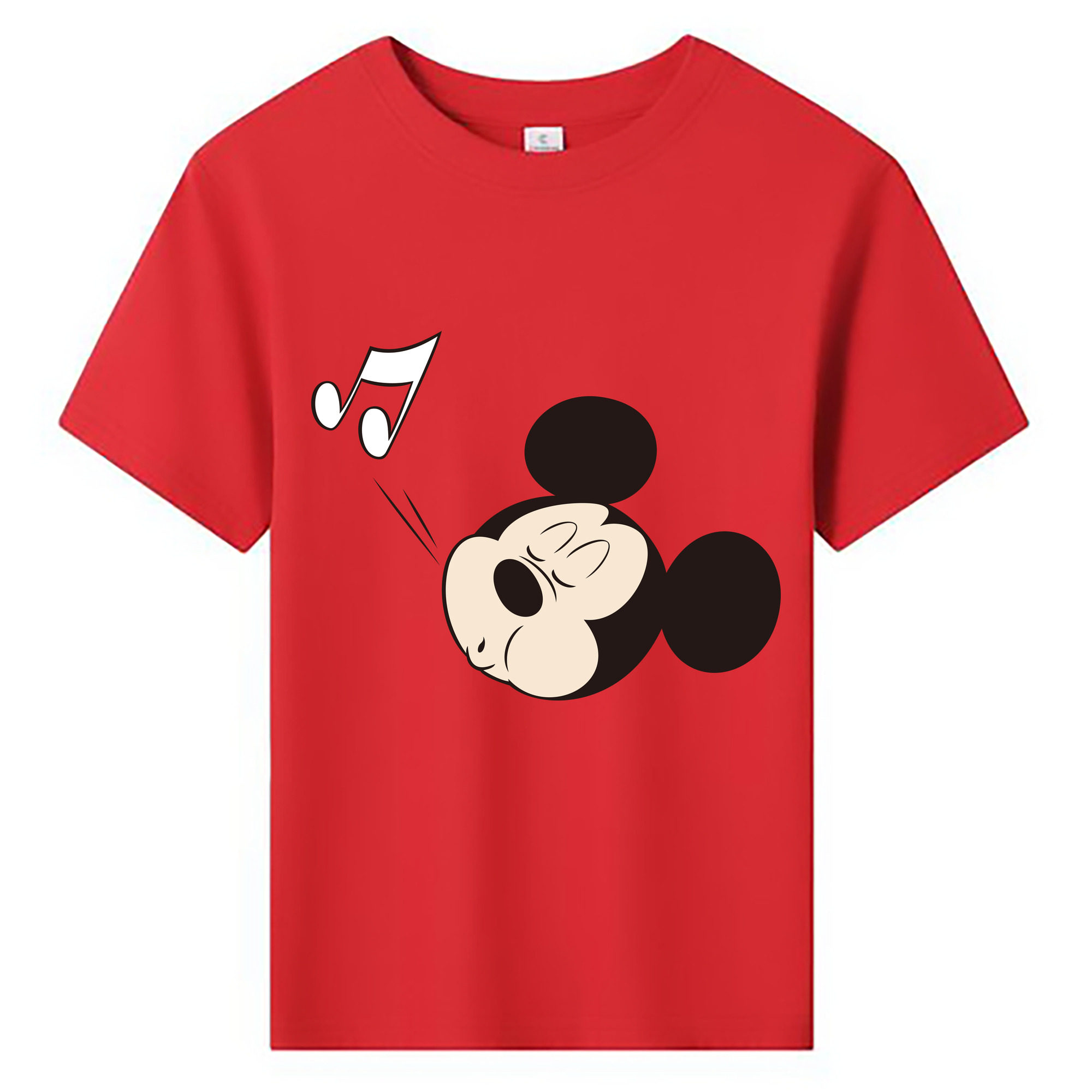 （画像用） ミッキーマウス Mickey Mouse 綿100％キッズTシャツ（フロントプリント）