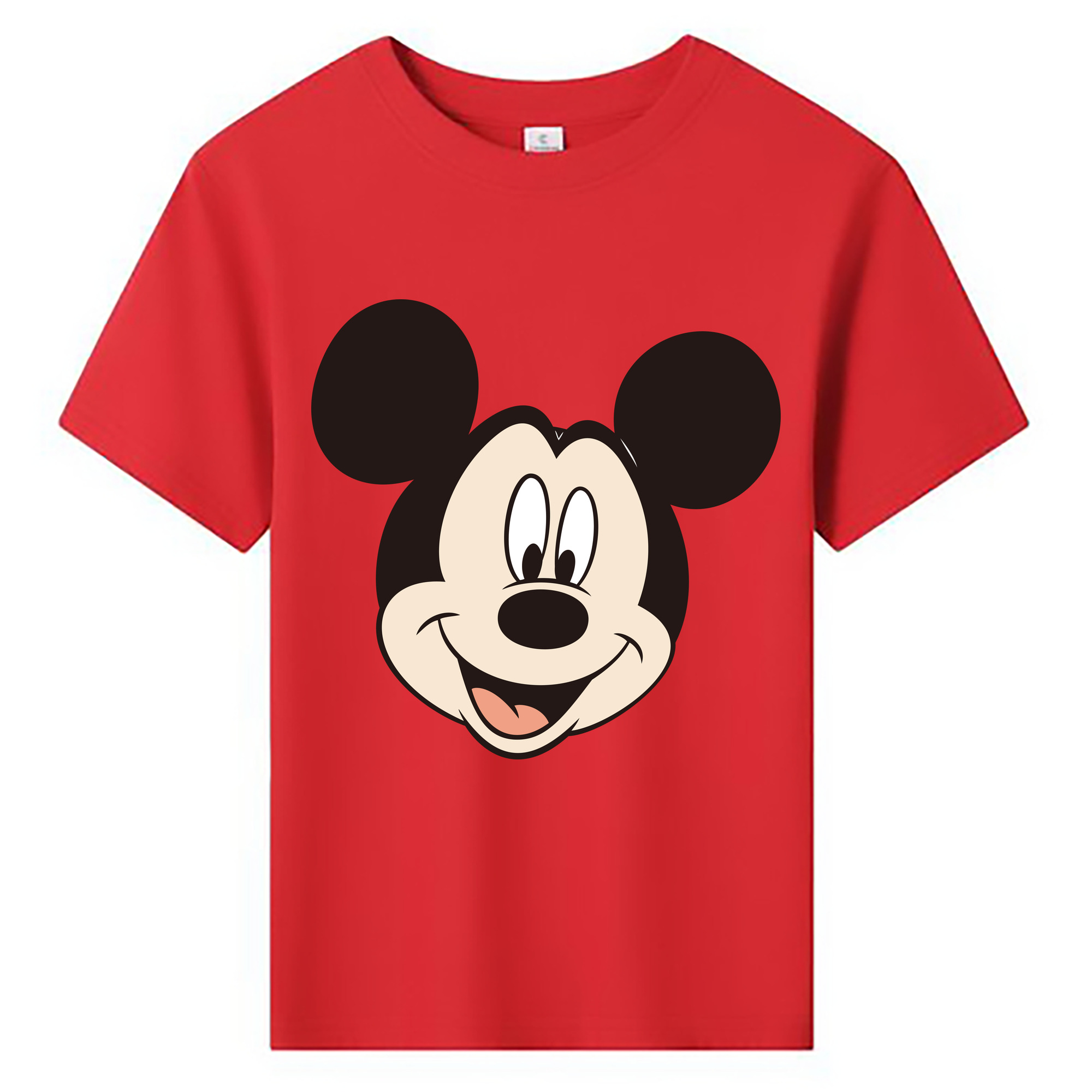 ミッキーマウス Mickey Mouse 綿100％キッズTシャツ（フロントプリント）