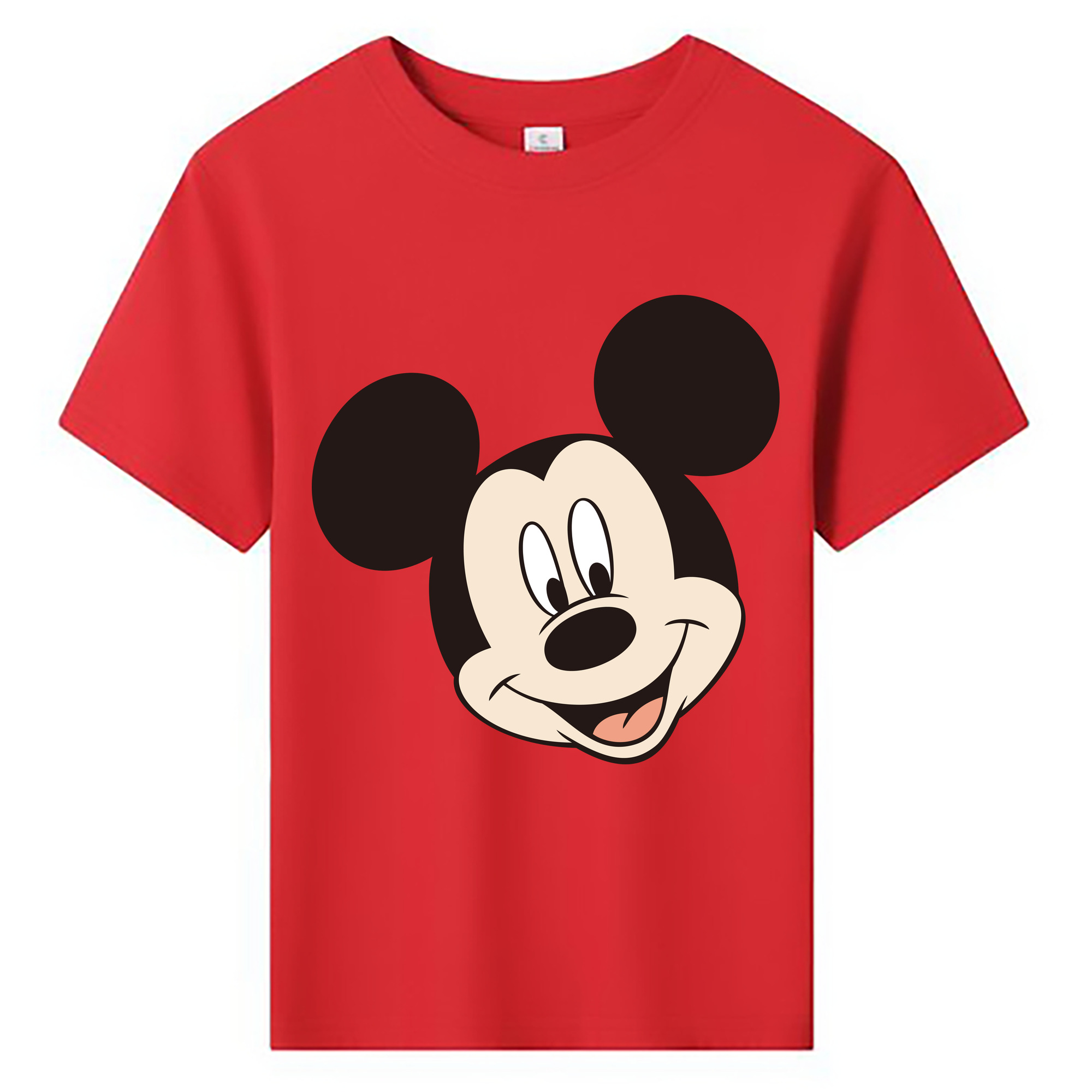 ミッキーマウス Mickey Mouse 綿100％キッズTシャツ（フロントプリント）