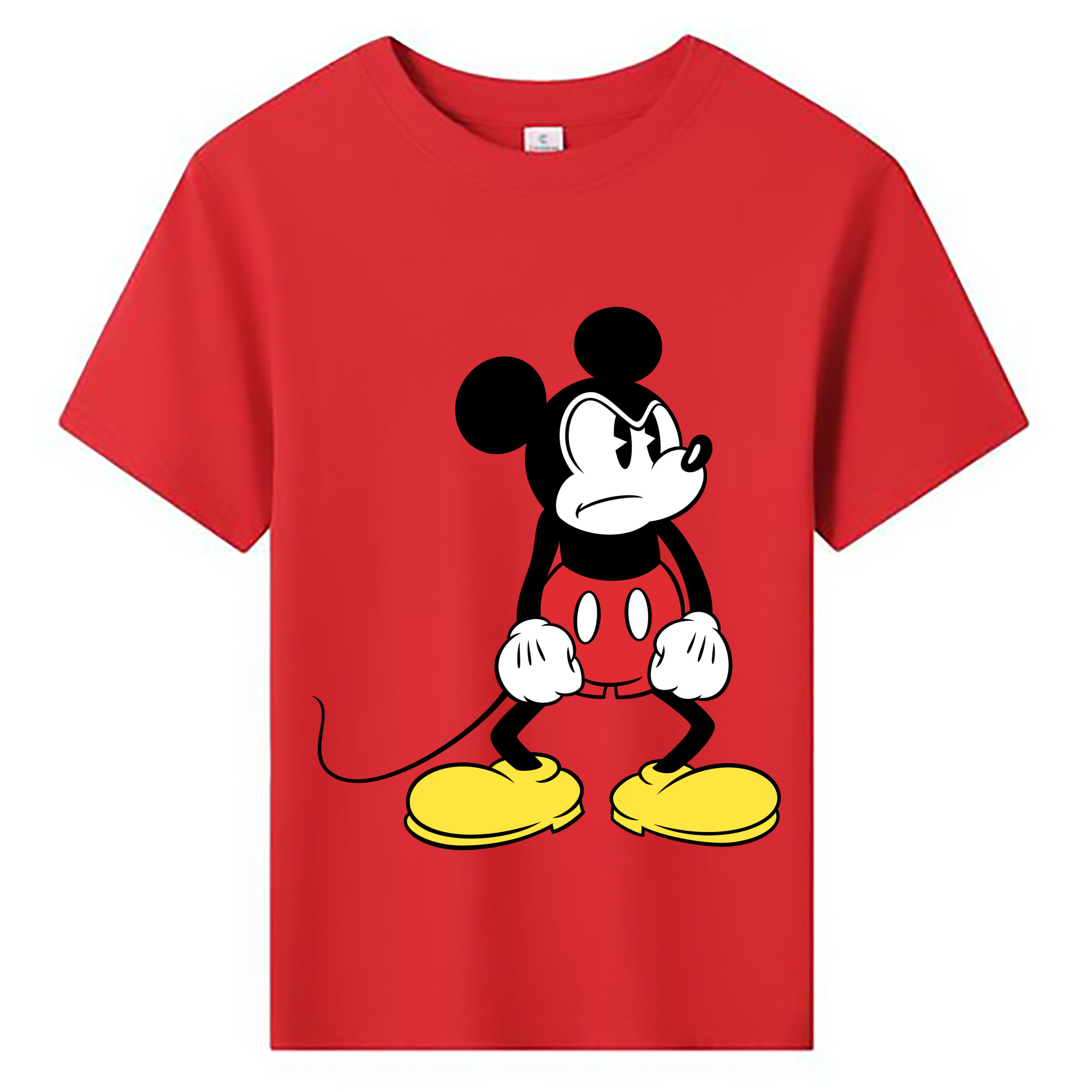 ミッキーマウス Mickey Mouse 綿100％キッズTシャツ（フロントプリント）