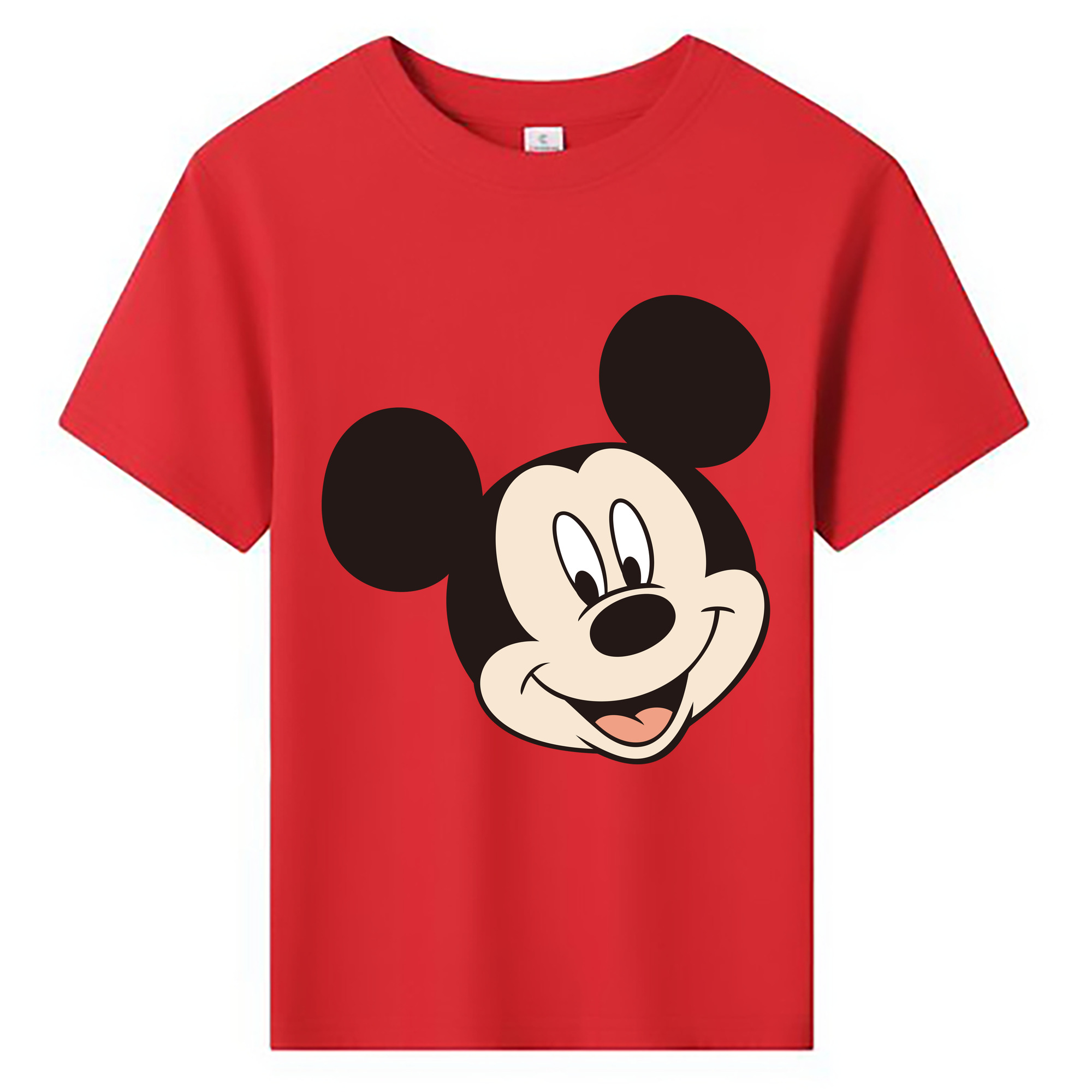 ミッキーマウス Mickey Mouse 綿100％キッズTシャツ（フロントプリント）