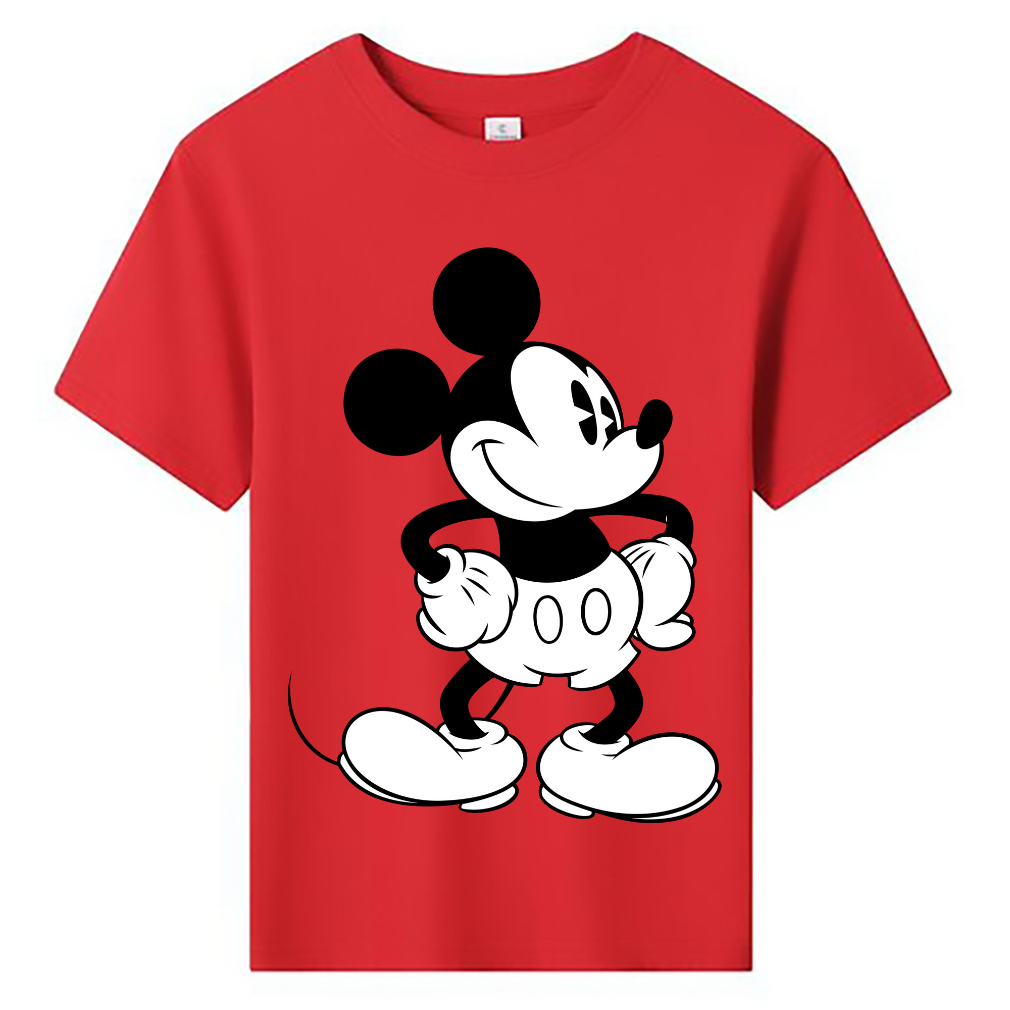 ミッキーマウス Mickey Mouse 綿100％キッズTシャツ（フロントプリント）
