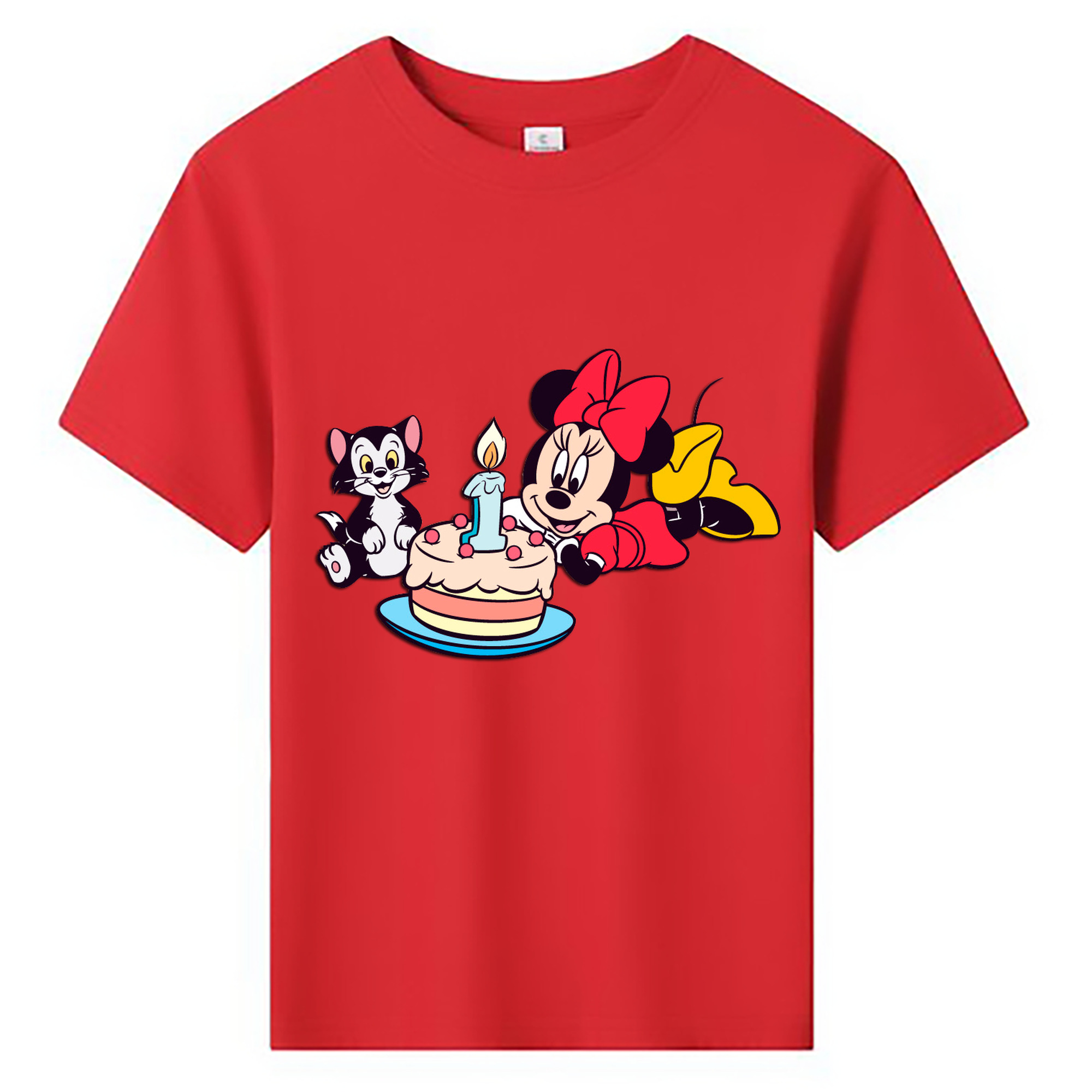 ミッキーマウス Mickey Mouse 綿100％キッズTシャツ（フロントプリント）