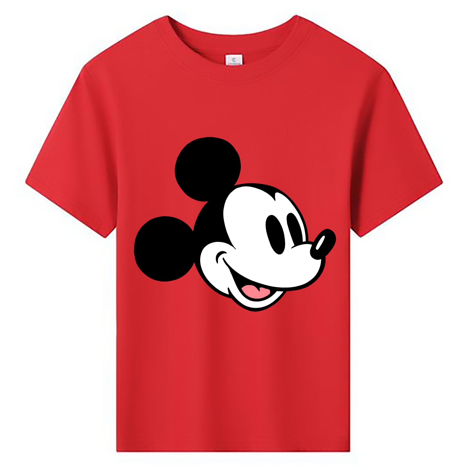 （画像用） ミッキーマウス Mickey Mouse 綿100％キッズTシャツ（フロントプリント）