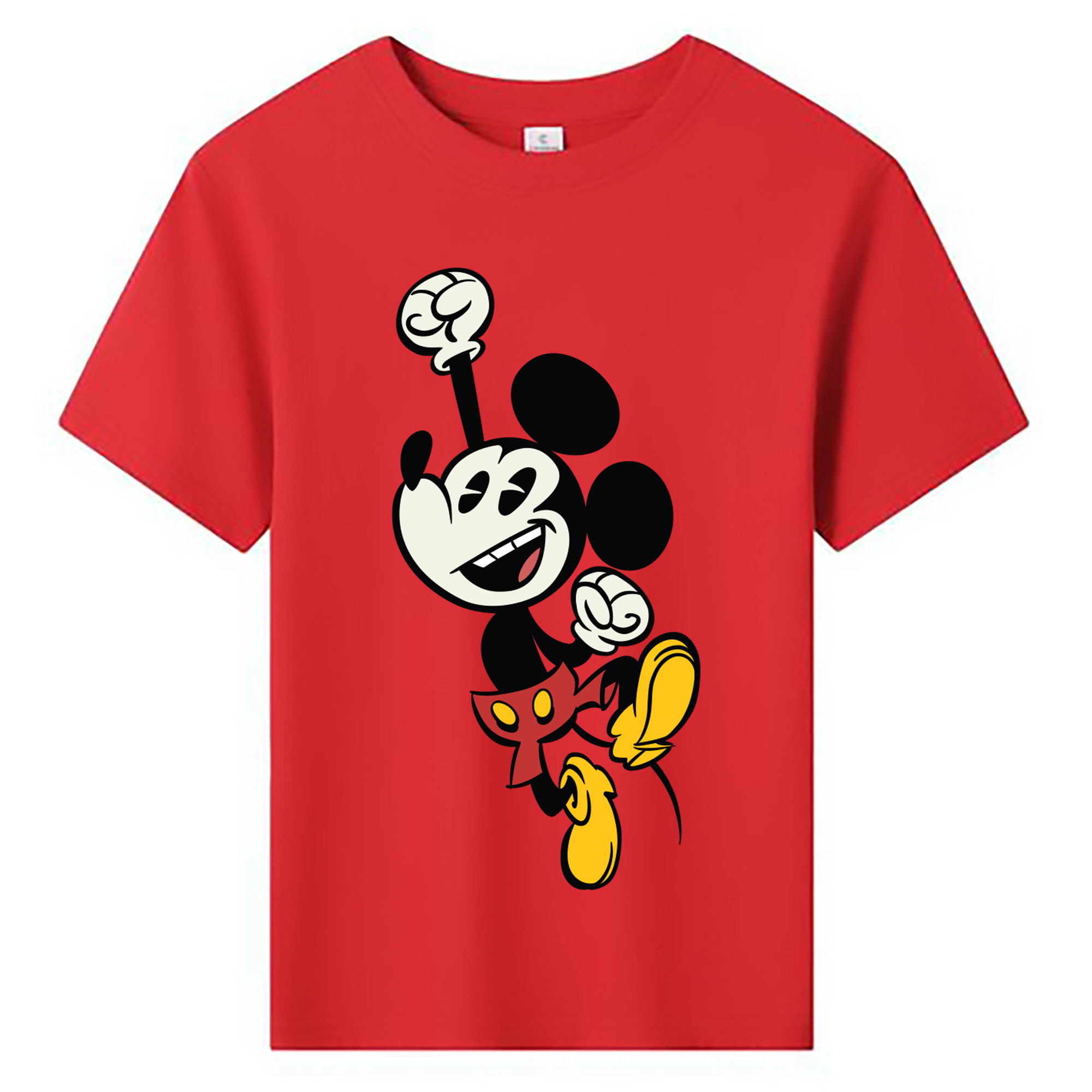 ミッキーマウス Mickey Mouse 綿100％キッズTシャツ（フロントプリント）