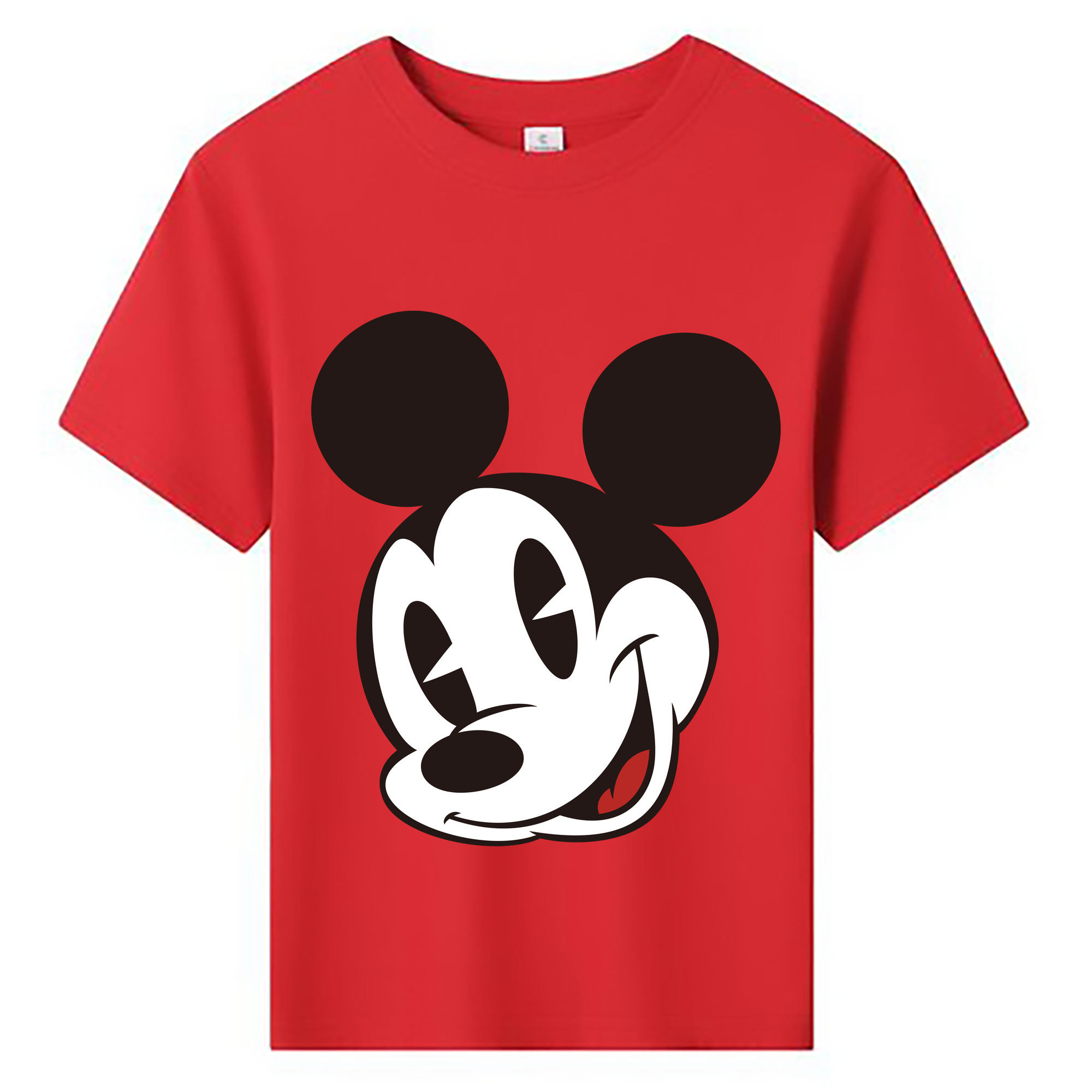 ミッキーマウス Mickey Mouse 綿100％キッズTシャツ（フロントプリント）