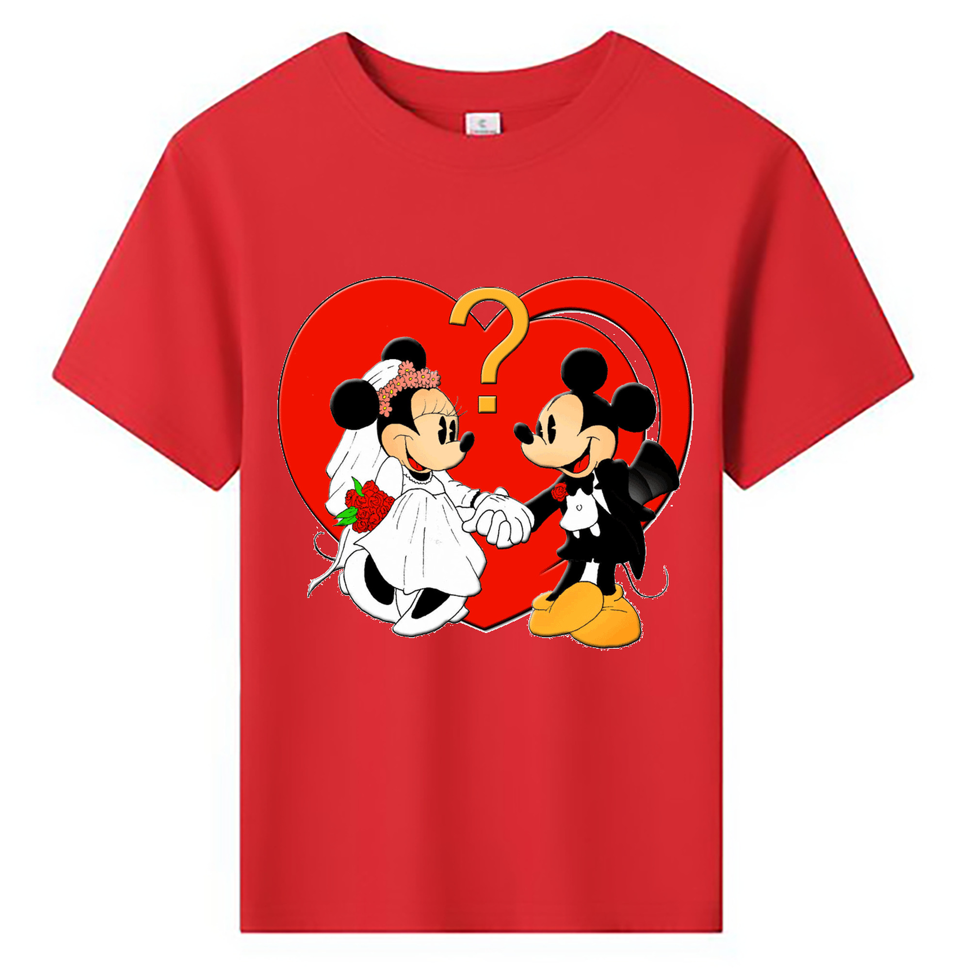 ミッキーマウス Mickey Mouse 綿100％キッズTシャツ（フロントプリント）