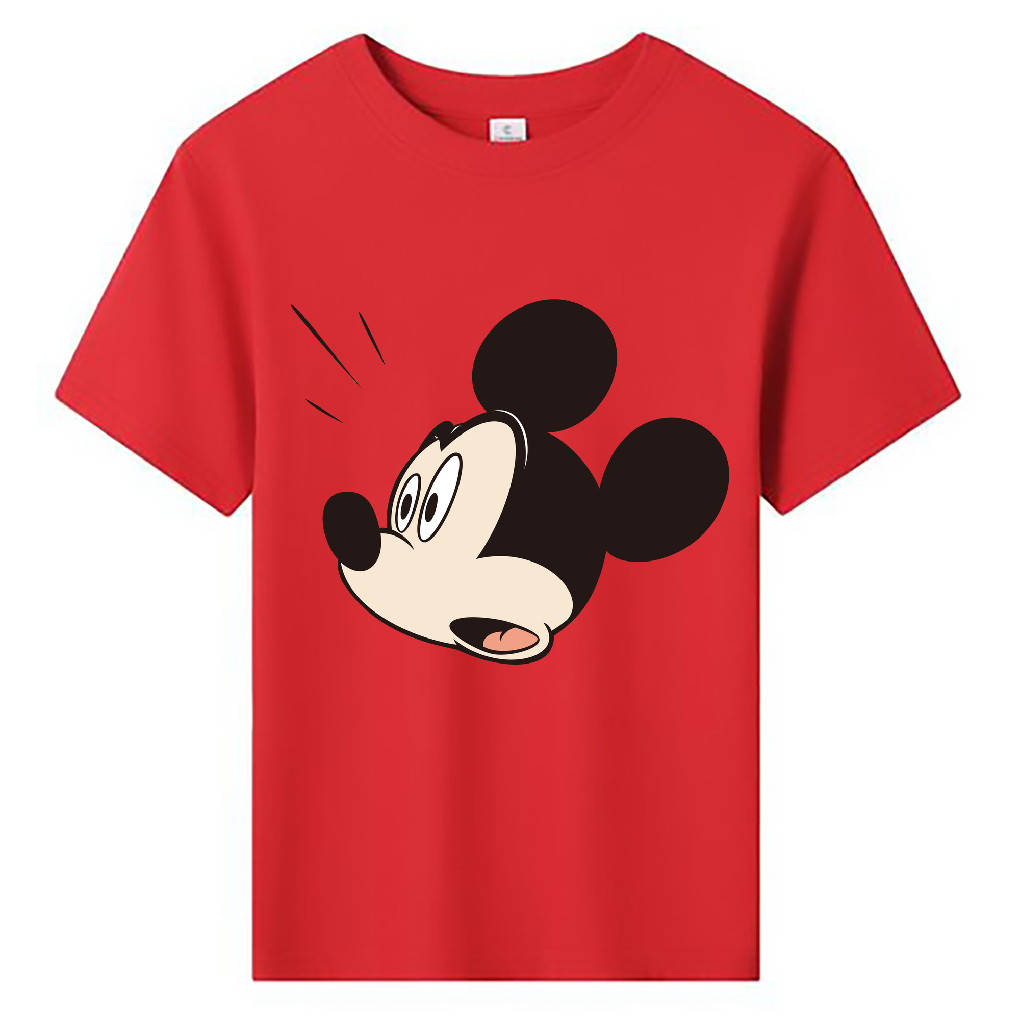 ミッキーマウス Mickey Mouse 綿100％キッズTシャツ（フロントプリント）
