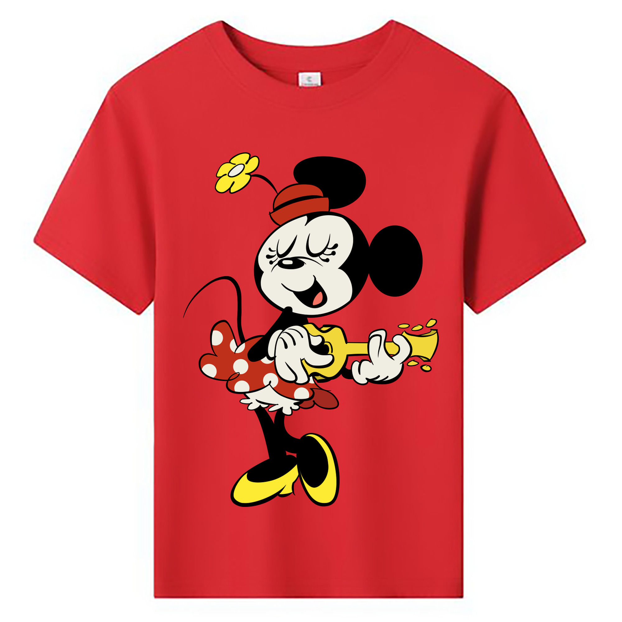 ミッキーマウス Mickey Mouse 綿100％キッズTシャツ（フロントプリント）