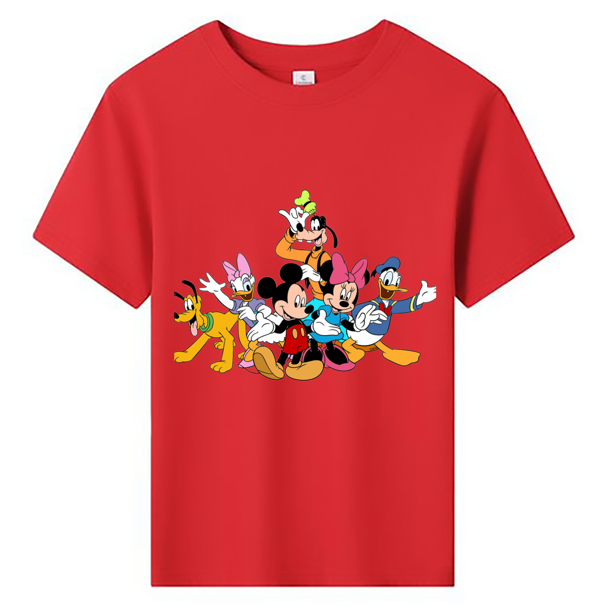 ミッキーマウス Mickey Mouse 綿100％キッズTシャツ（フロントプリント）