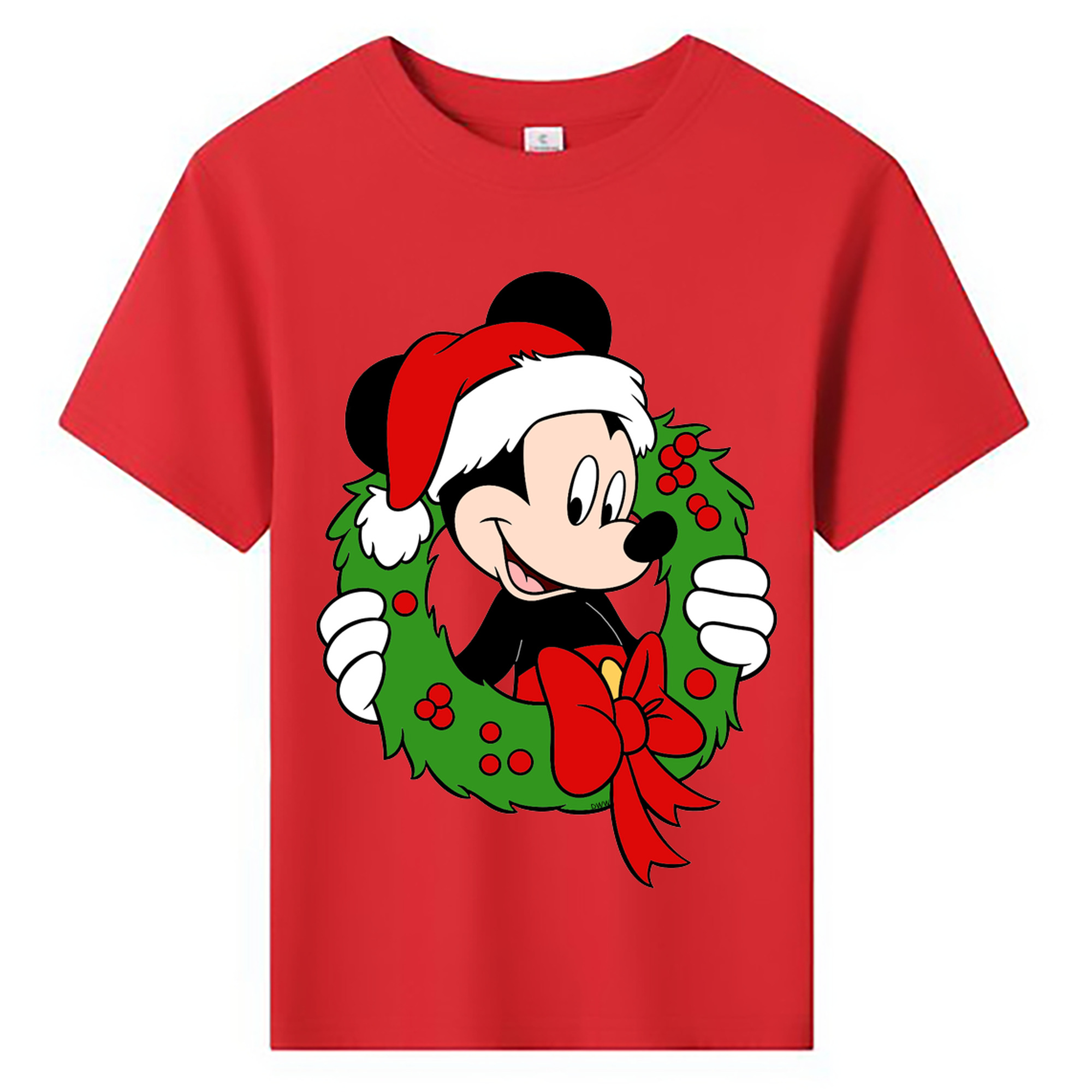 ミッキーマウス Mickey Mouse 綿100％キッズTシャツ（フロントプリント）