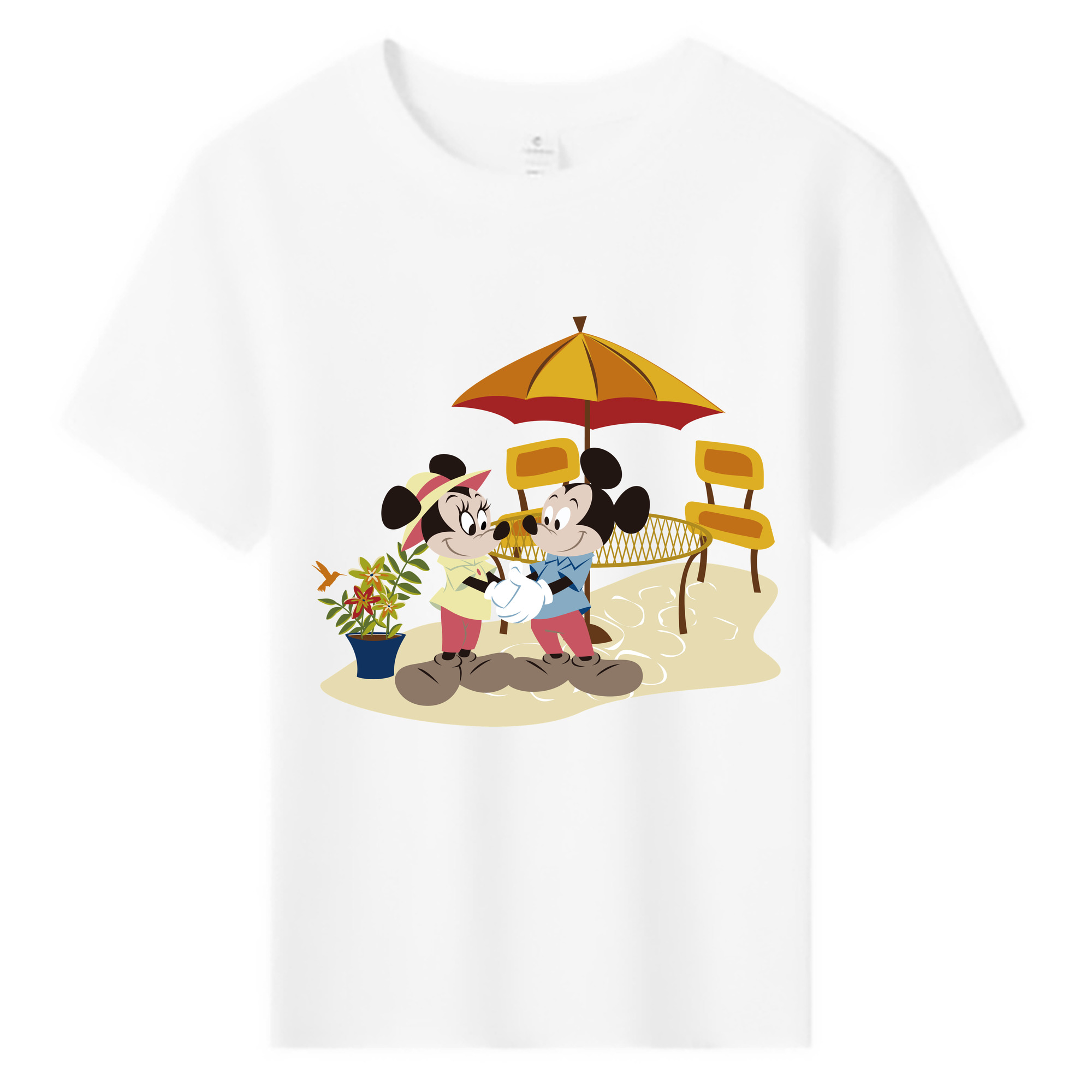 ミッキーマウス Mickey Mouse 綿100％キッズTシャツ（フロントプリント）