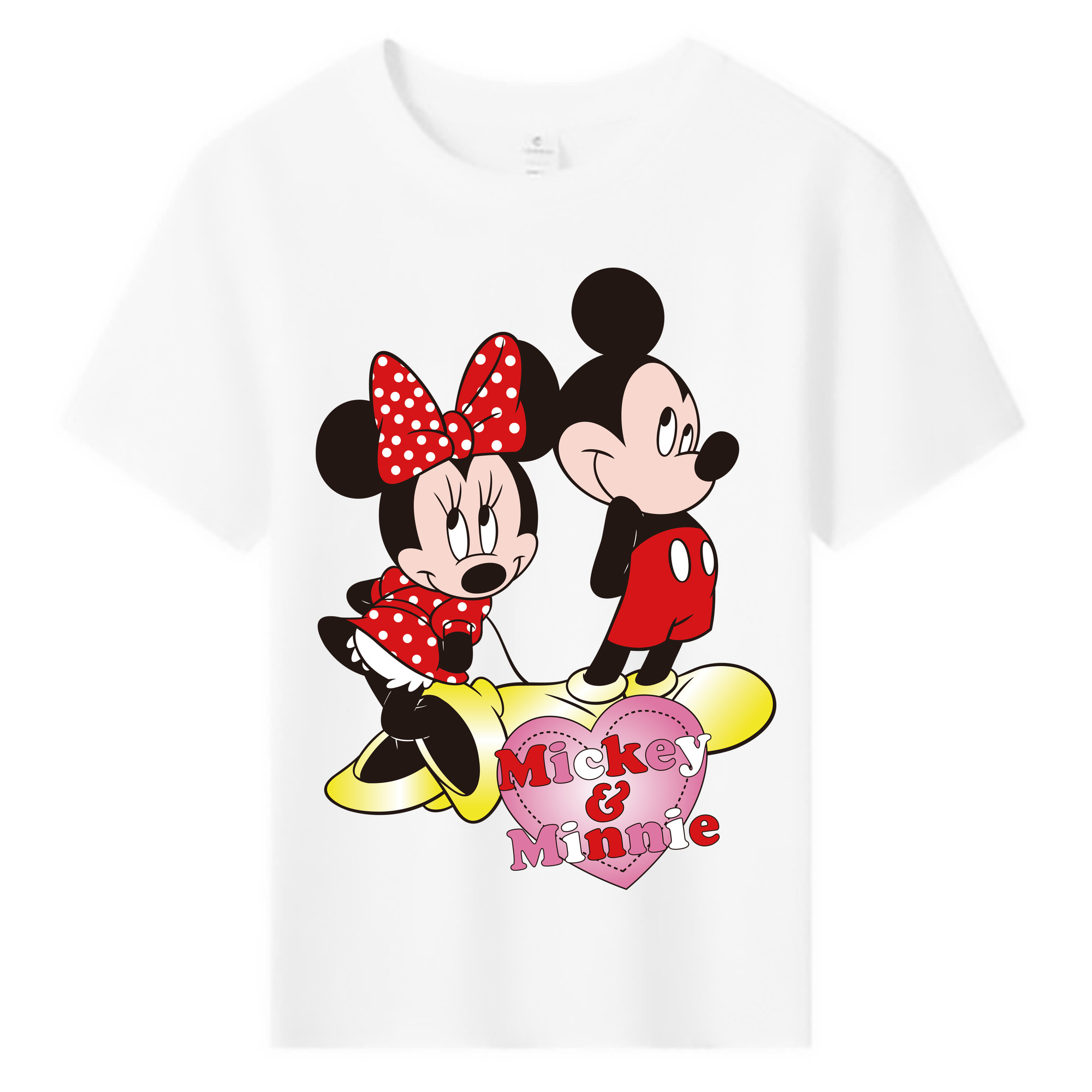 ミッキーマウス Mickey Mouse 綿100％キッズTシャツ（フロントプリント）
