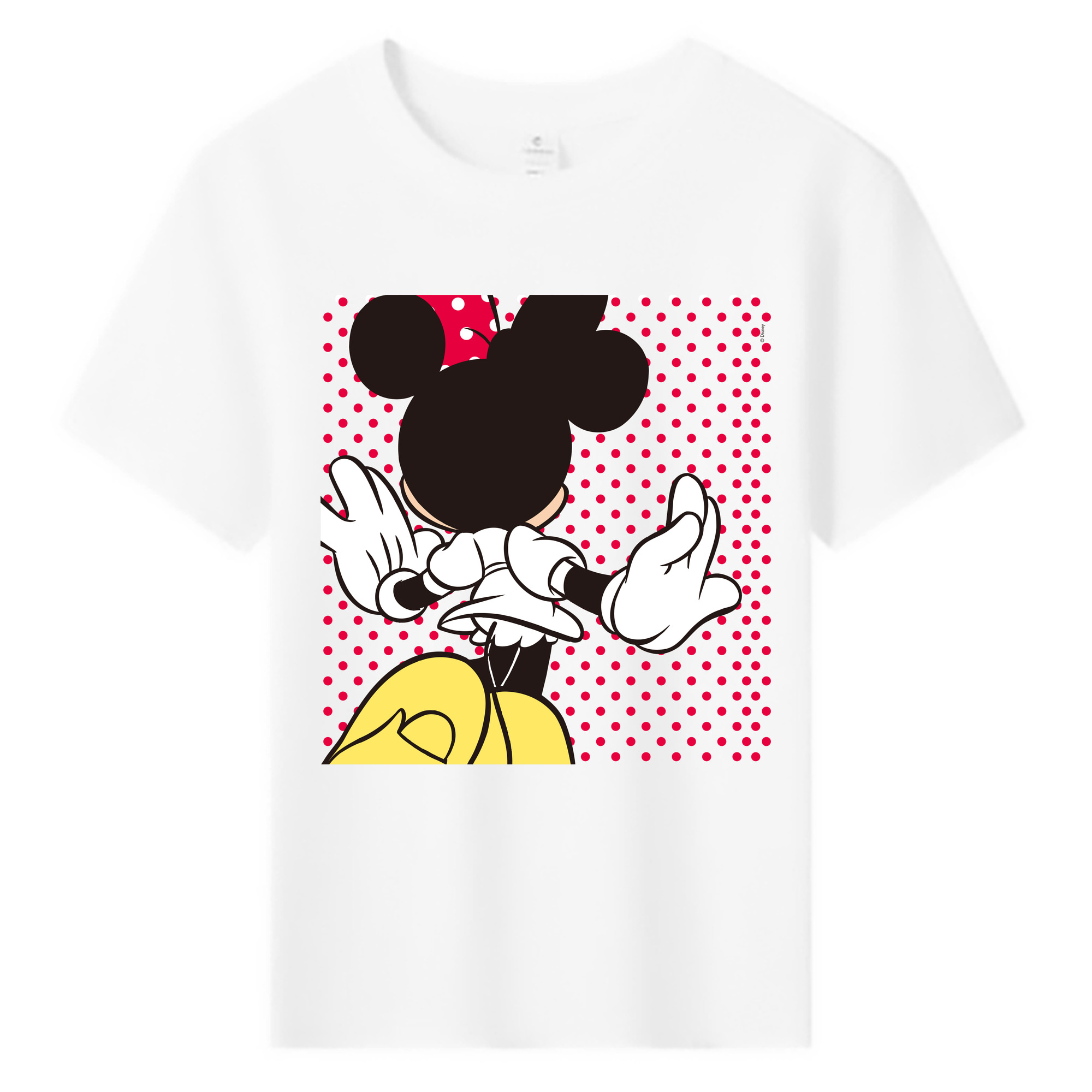 ミッキーマウス Mickey Mouse 綿100％キッズTシャツ（フロントプリント）