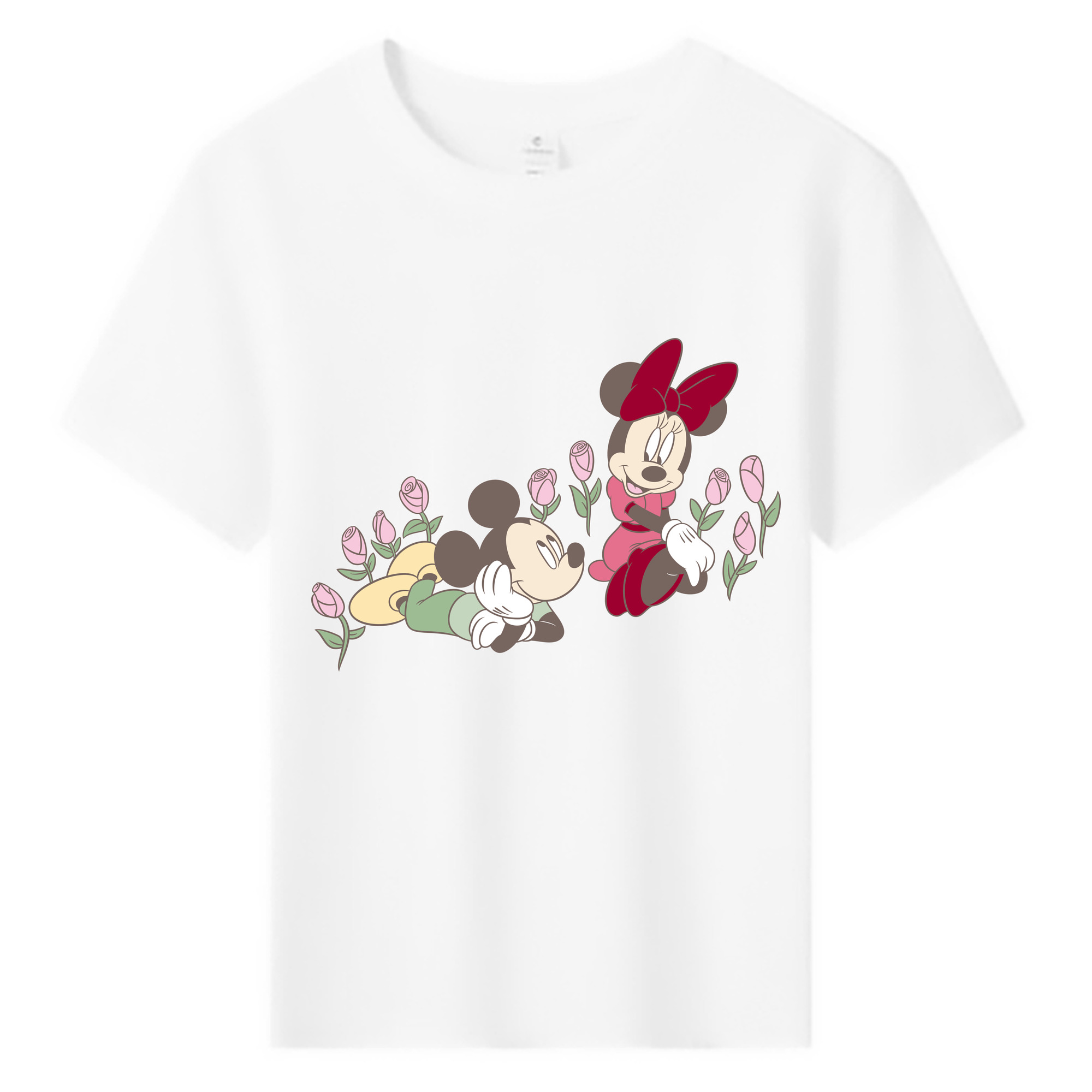 ミッキーマウス Mickey Mouse 綿100％キッズTシャツ（フロントプリント）