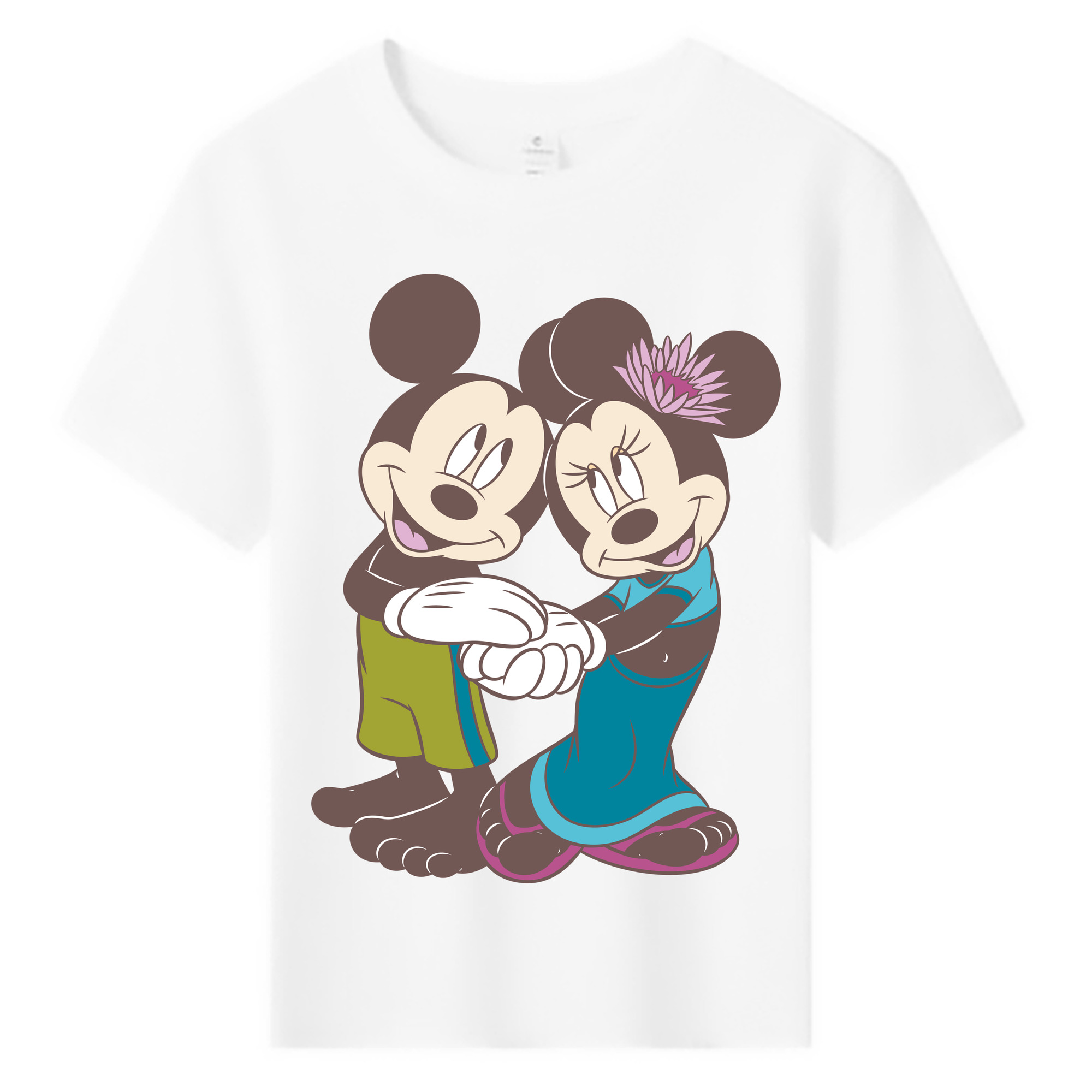 ミッキーマウス Mickey Mouse 綿100％キッズTシャツ（フロントプリント）