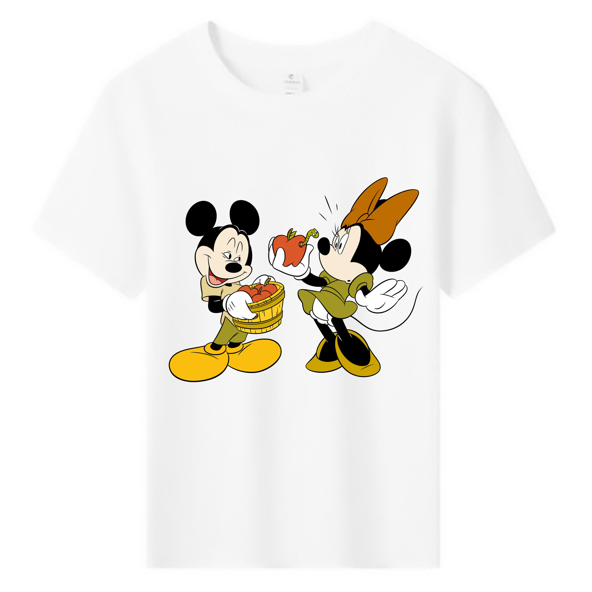 ミッキーマウス Mickey Mouse 綿100％キッズTシャツ（フロントプリント）