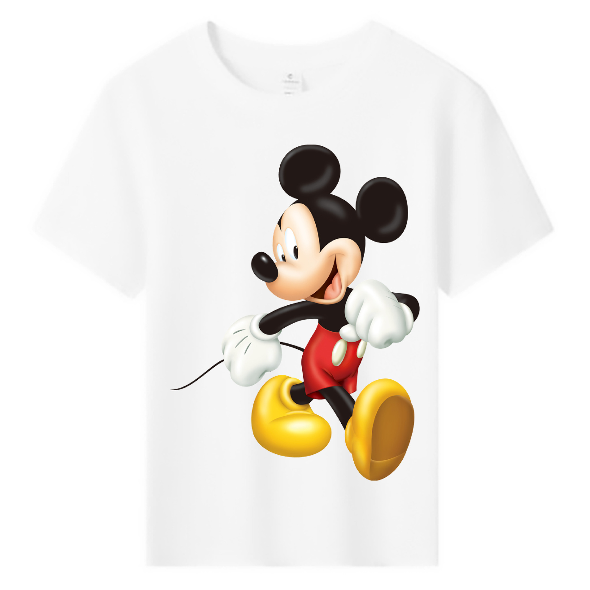 ミッキーマウス Mickey Mouse 綿100％キッズTシャツ（フロントプリント）