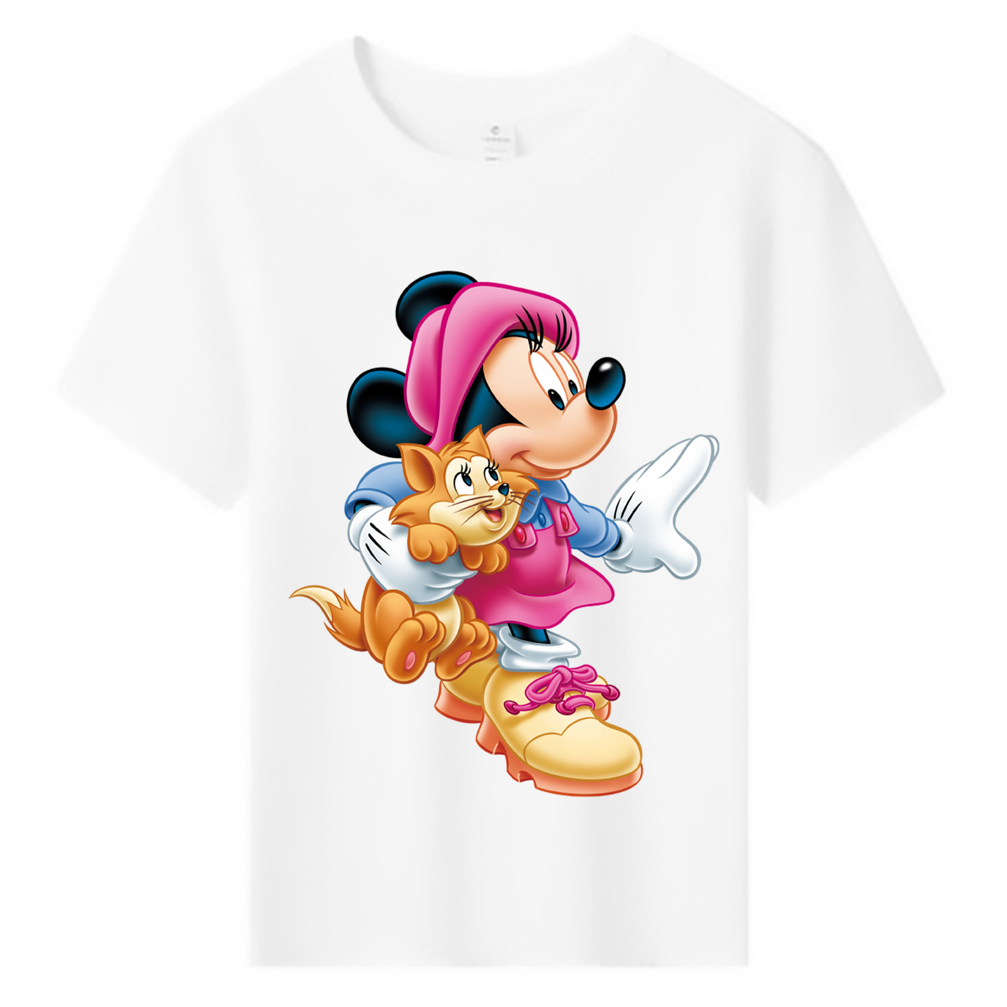 ミッキーマウス Mickey Mouse 綿100％キッズTシャツ（フロントプリント）