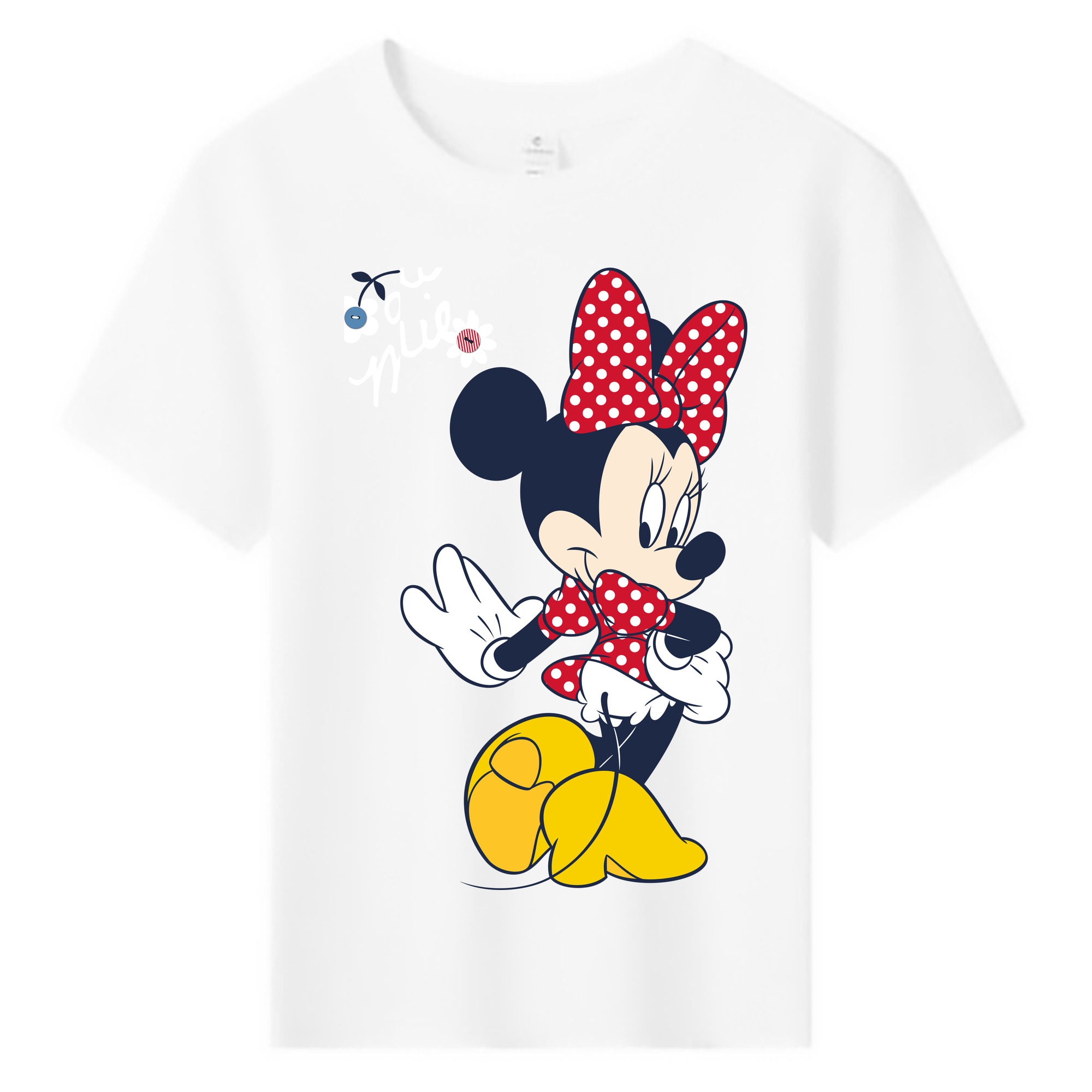 ミッキーマウス Mickey Mouse 綿100％キッズTシャツ（フロントプリント）