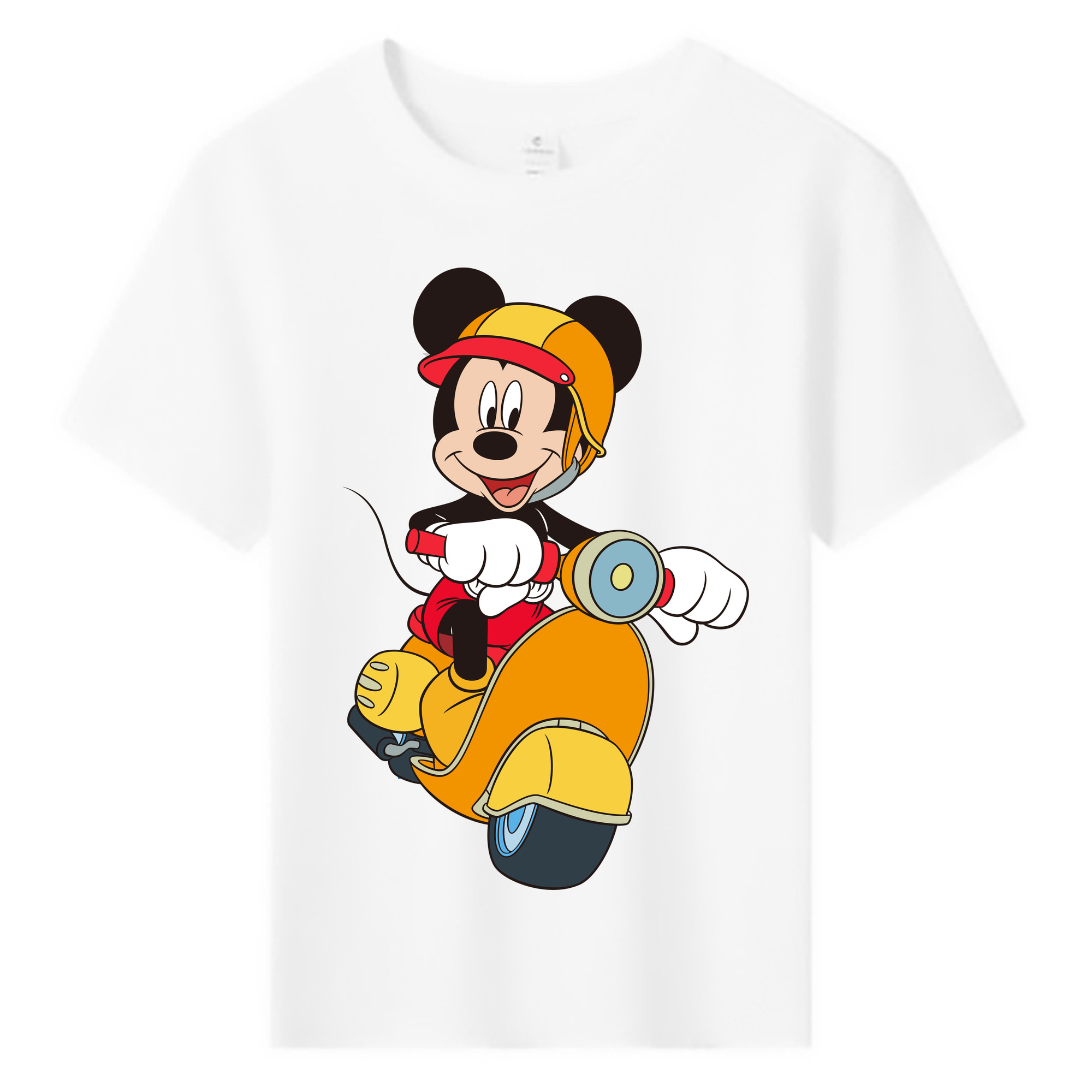 ミッキーマウス Mickey Mouse 綿100％キッズTシャツ（フロントプリント）