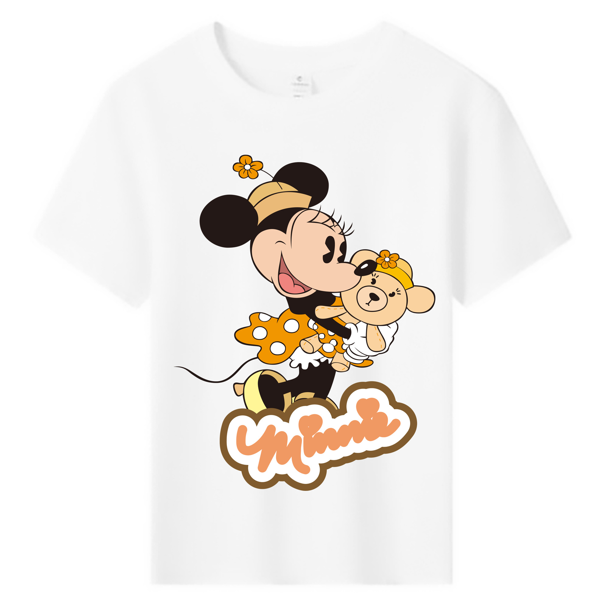 ミッキーマウス Mickey Mouse 綿100％キッズTシャツ（フロントプリント）