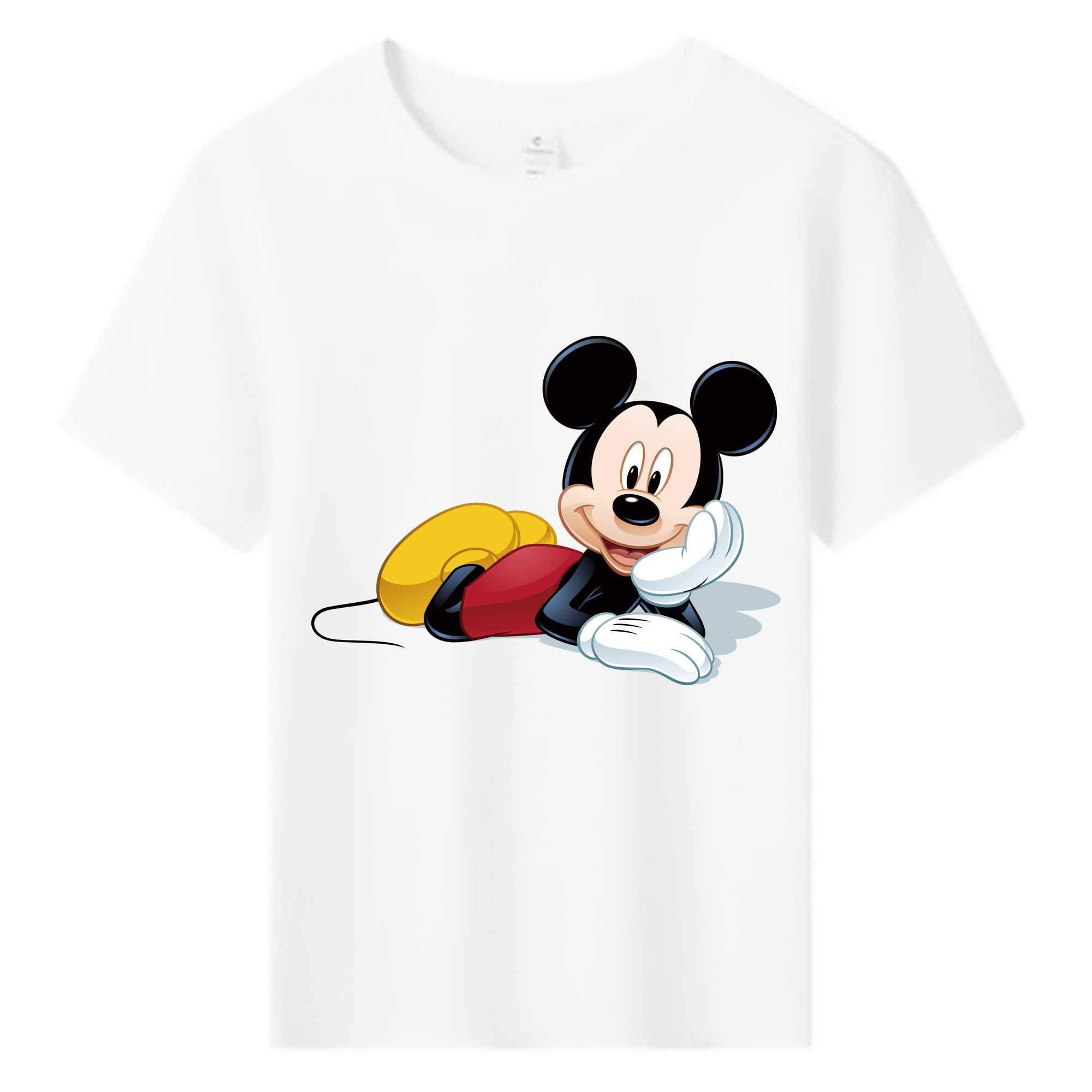 ミッキーマウス Mickey Mouse 綿100％キッズTシャツ（フロントプリント）