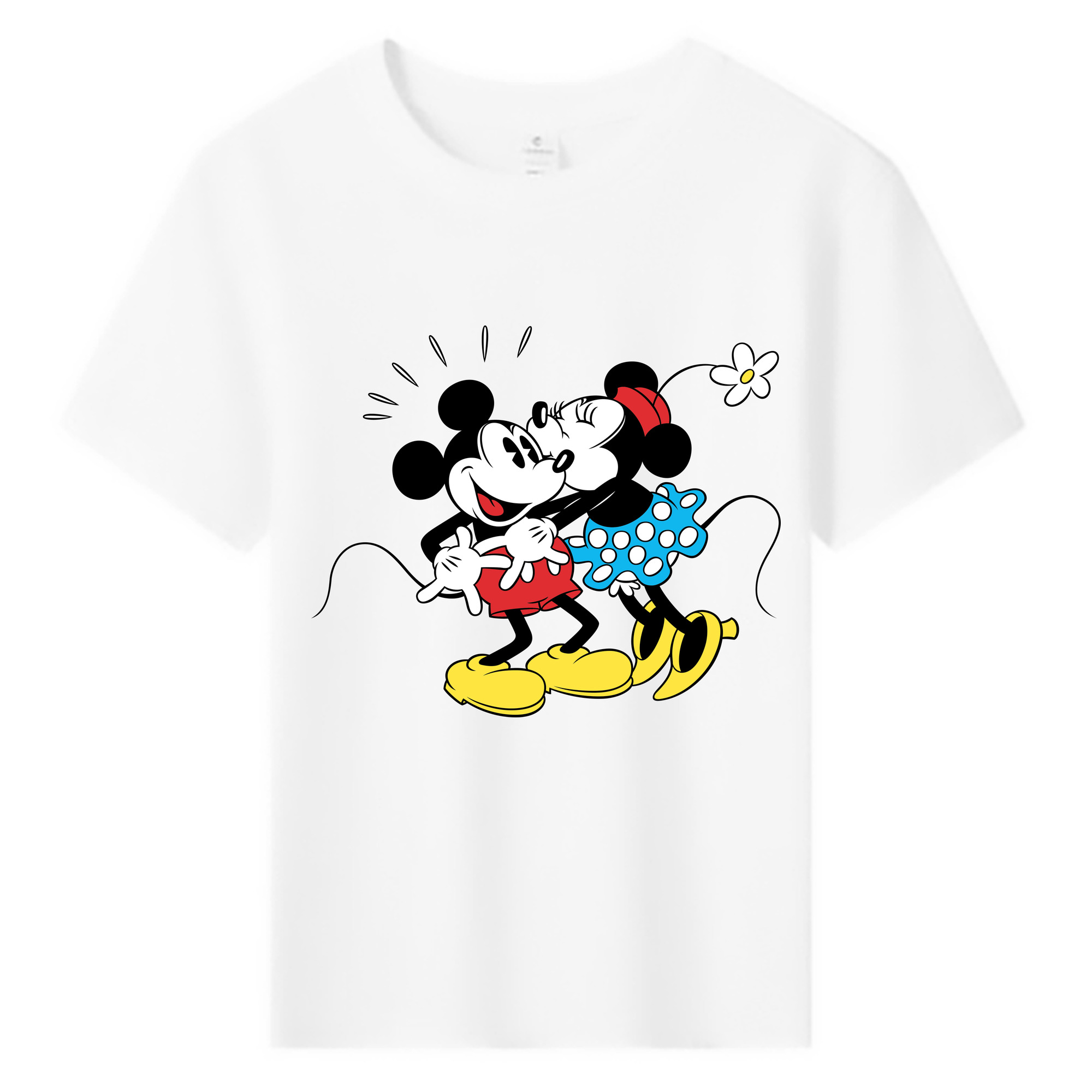 ミッキーマウス Mickey Mouse 綿100％キッズTシャツ（フロントプリント）