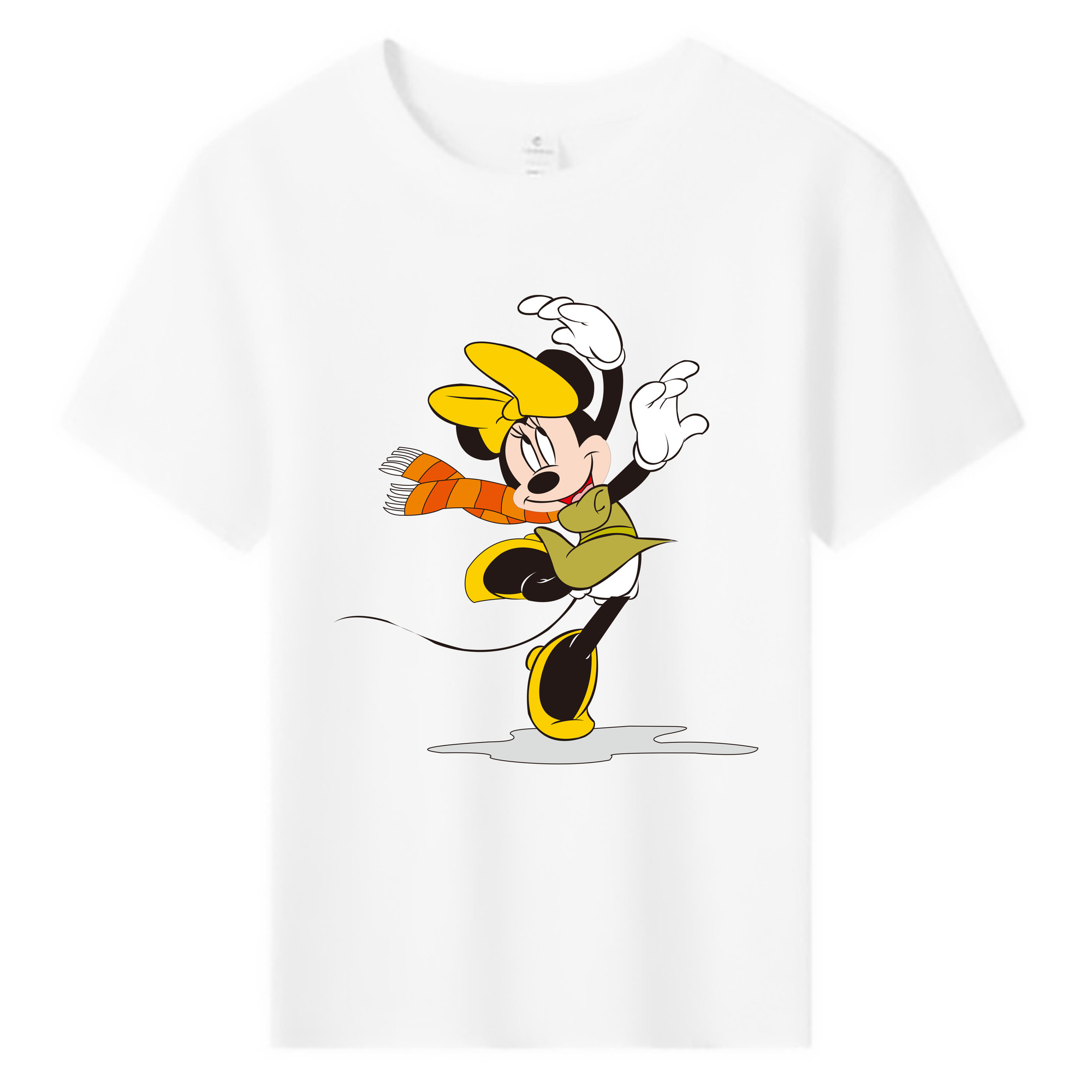 ミッキーマウス Mickey Mouse 綿100％キッズTシャツ（フロントプリント）
