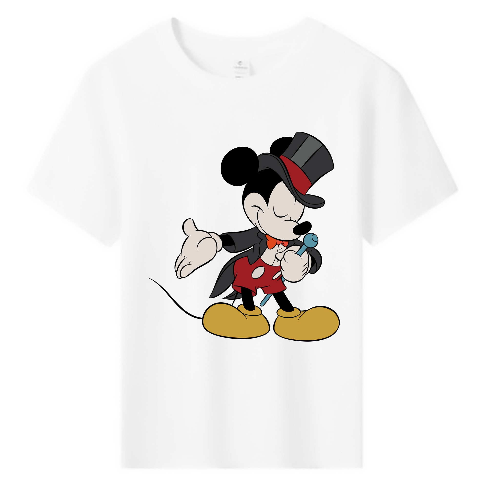 ミッキーマウス Mickey Mouse 綿100％キッズTシャツ（フロントプリント）