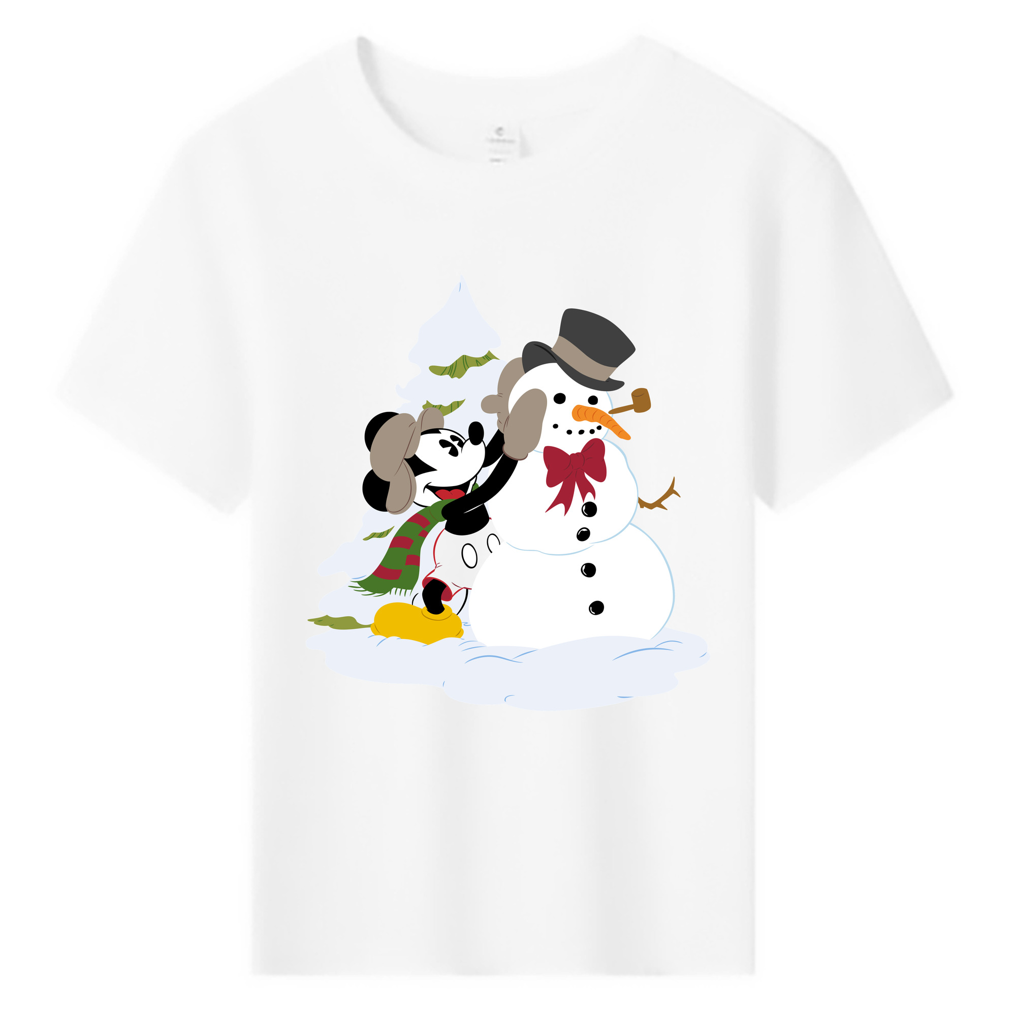 ミッキーマウス Mickey Mouse 綿100％キッズTシャツ（フロントプリント）