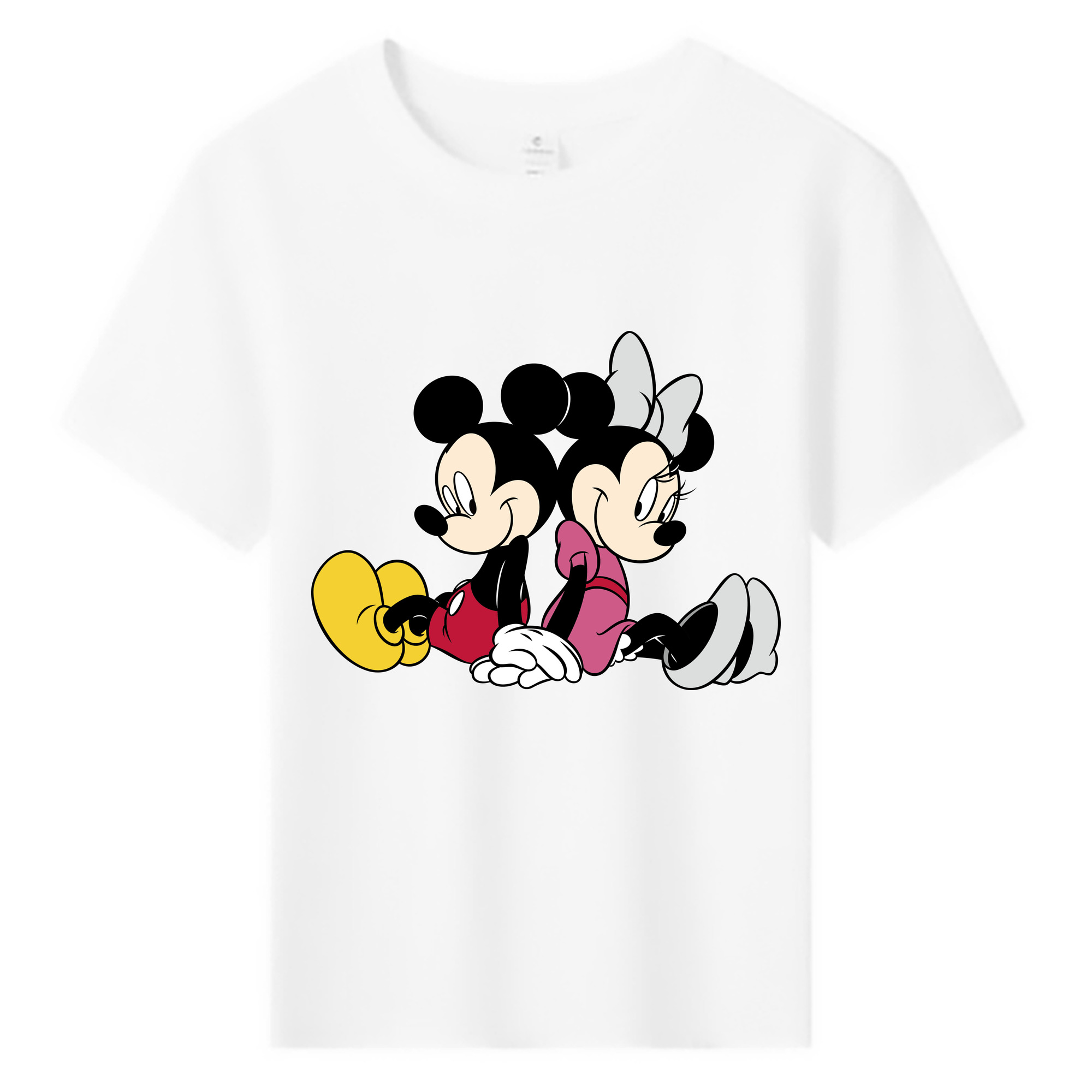 ミッキーマウス Mickey Mouse 綿100％キッズTシャツ（フロントプリント）